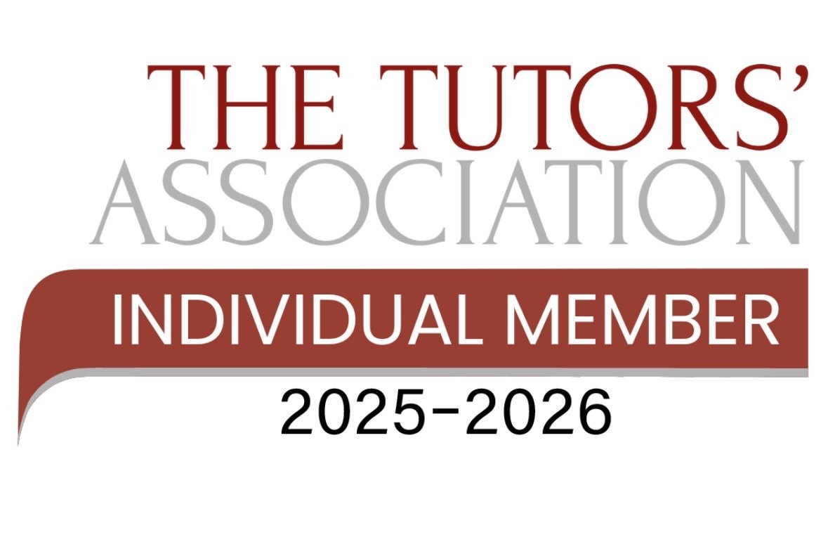 Membership card for The Tutors' Association, 2025-2026, with a red and gray design.
