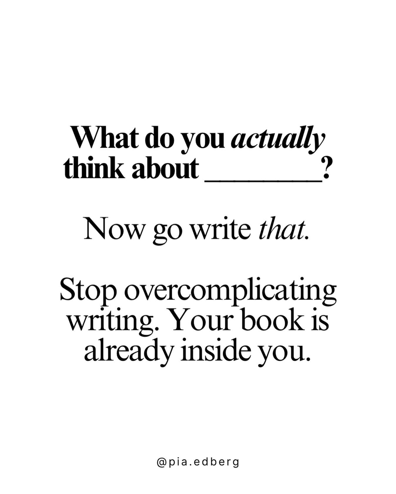 Writing gets to be easy. And fun. And flowy. And effortless. 

We&rsquo;ve just been overly conditioned by society (school, work, family, etc.) to be perfect/good/professional/&ldquo;normal&rdquo;/quiet/controlled and that failure should be feared. 
