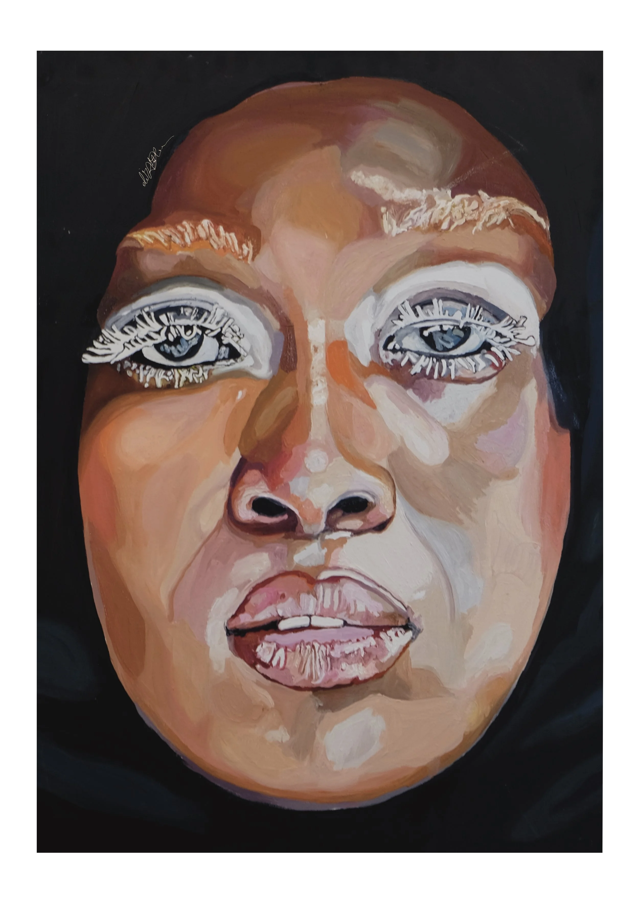 'Centre Face' print