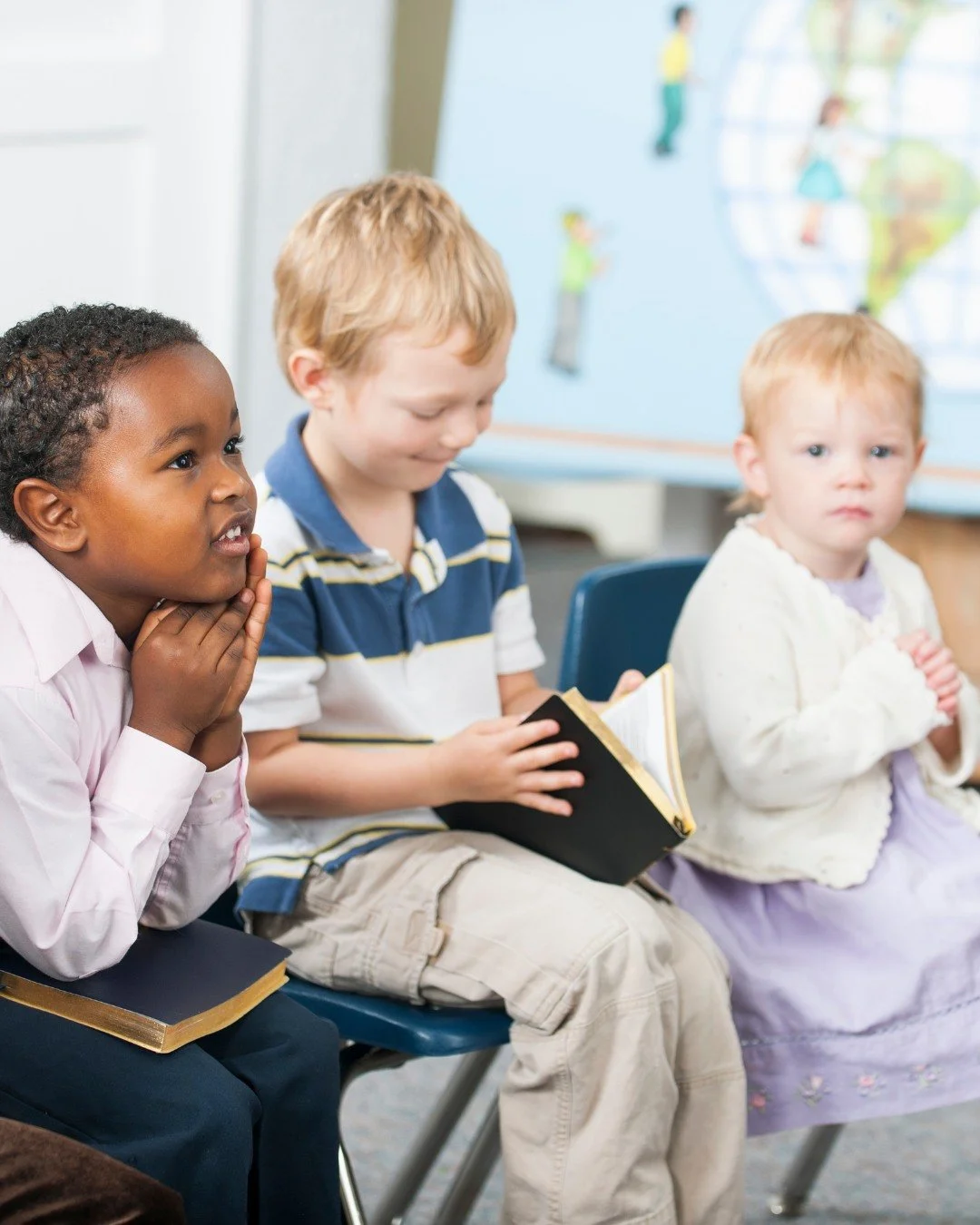 💙 New families, we're ready for you! 💙

Worried about bringing the kids to church? Don't be!

Our nursery is open during the 10am service, and Sunday school meets at the same time for older kids. Everyone has a place here!

Just ask an usher when y