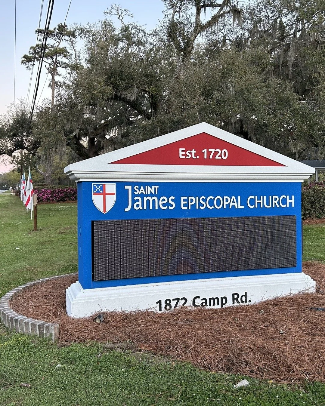 Many of you have noticed that fine new sign out front&mdash;and we have to say, she is looking really good. This beauty was made possible by a very generous parishioner and was designed, built, and set in place by Supreme Signs back in January.

Now&
