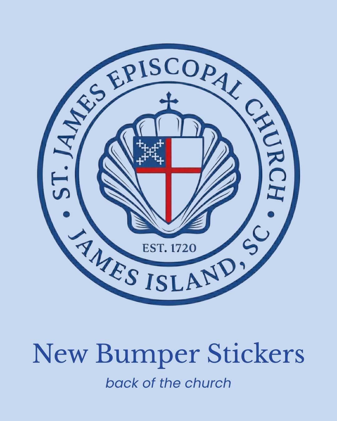 Saint James Bumper Sticker

Saint James Car Window/Bumper Stickers are available on the table at the back of the church. Please take one for your vehicle and display it proudly. 🚗

#saintjamesji #episcopalchurch #charleston #jamesisland
