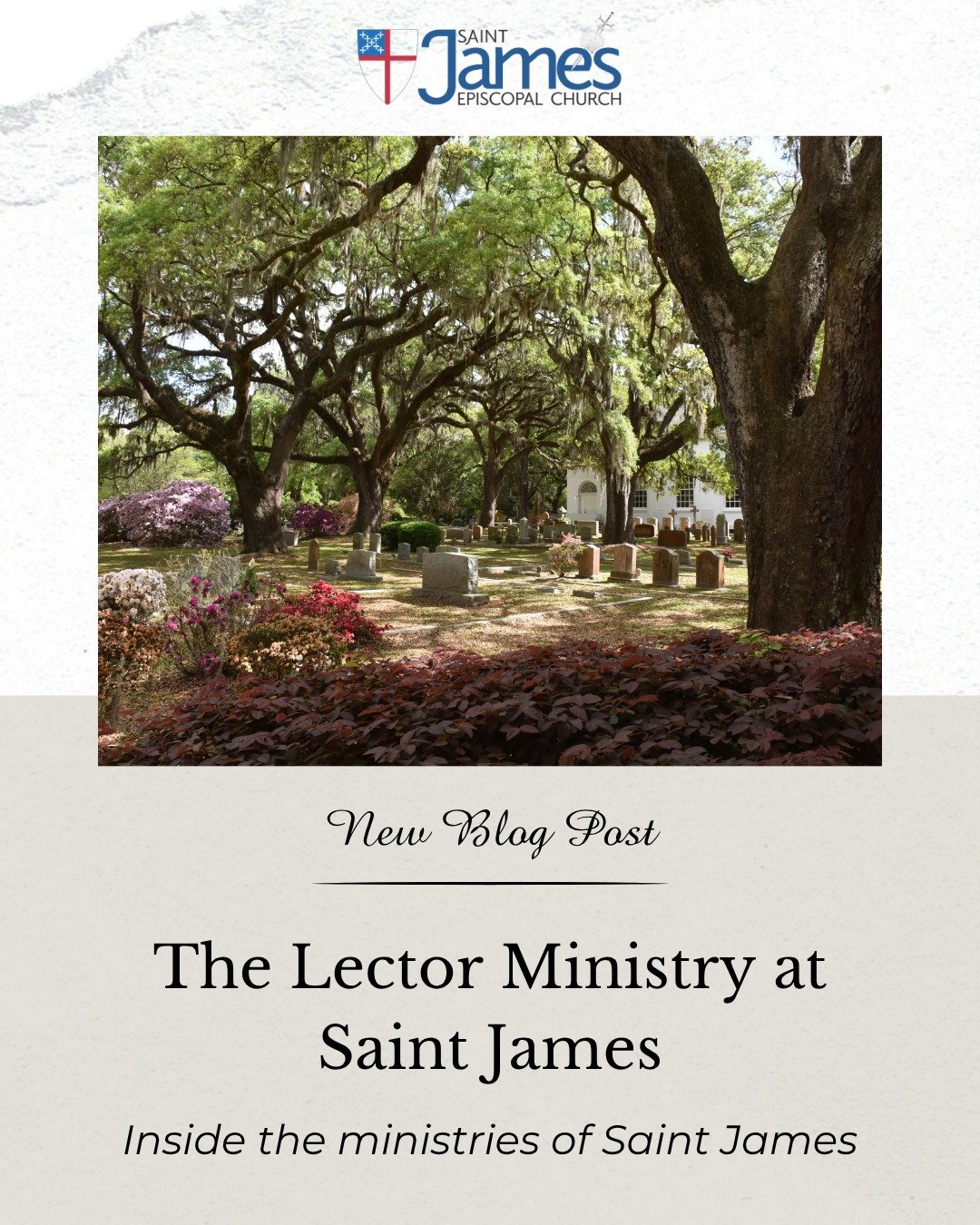 Next up in our ministry series at Saint James: meet our lectors. 📖

Lectors, also called lay readers, are the folks who proclaim the Old Testament lesson, the Psalm, and the New Testament lesson before the Gospel each Sunday. They're not clergy. The
