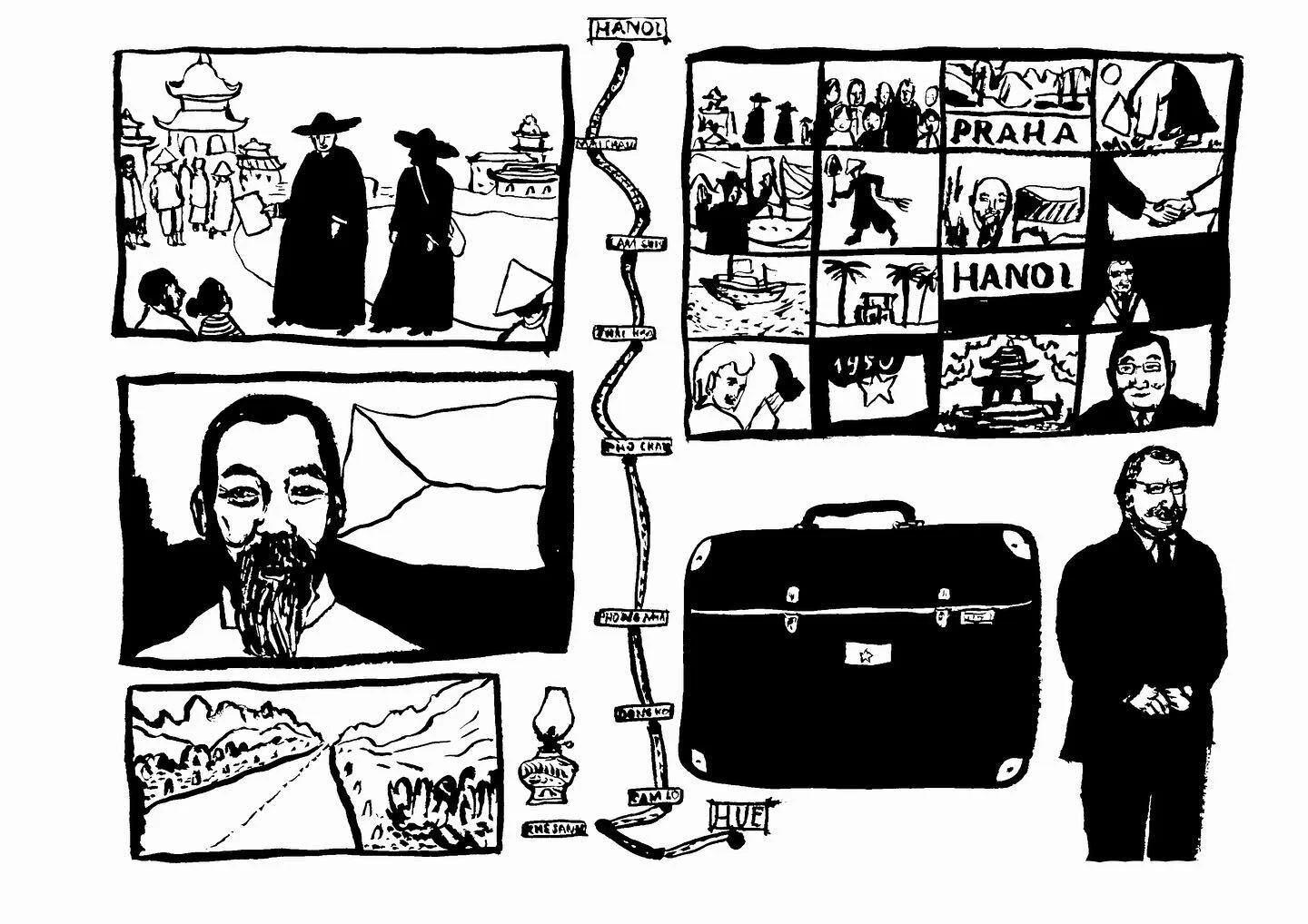 Vietnam 

S&eacute;rie kreseb pro nerealizovan&yacute; projekt
Tuž, 2023