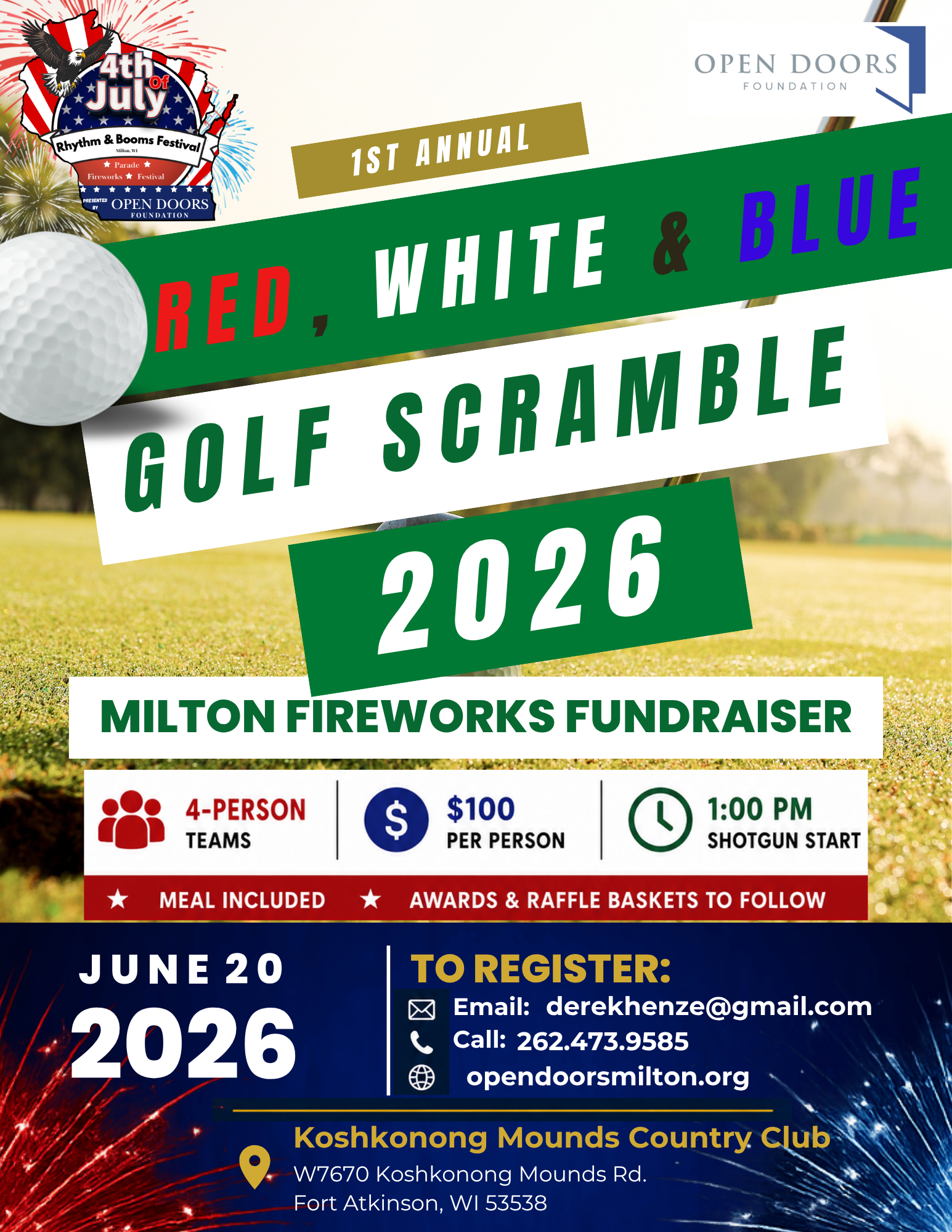 Annual Red White and Blue Golf Scramble