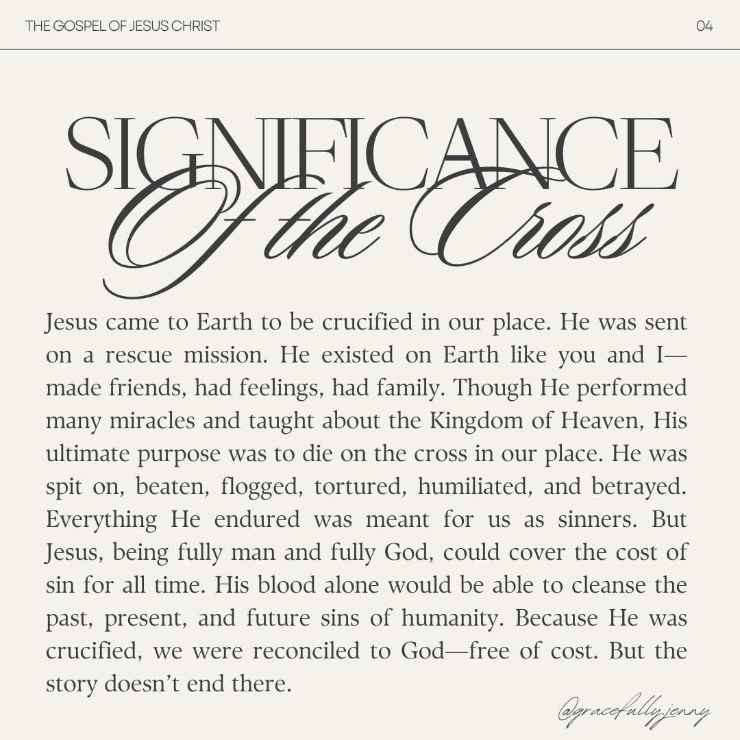 The Gospel of Jesus Christ — Gracefully Jenny