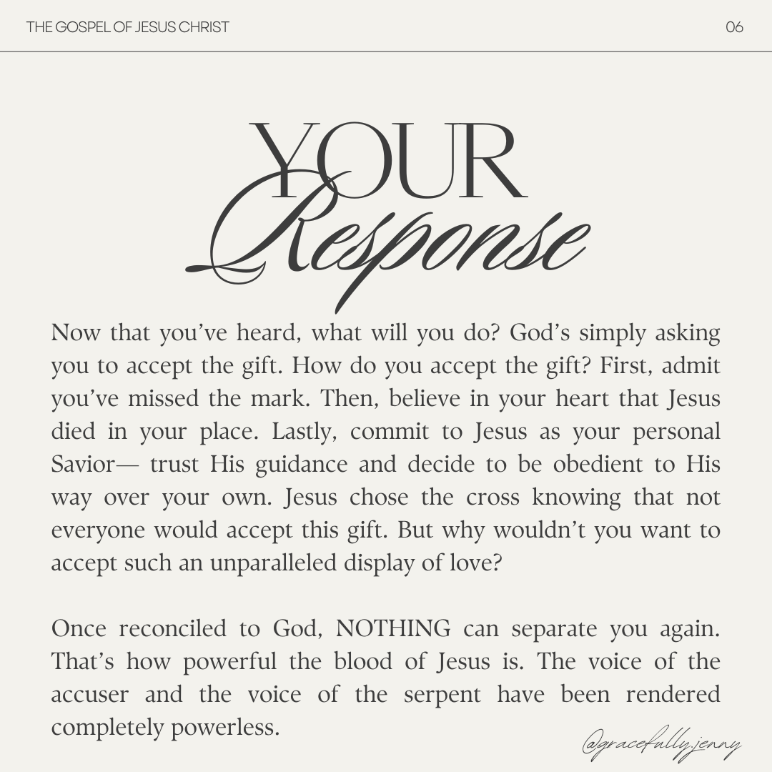 The Gospel of Jesus Christ — Gracefully Jenny