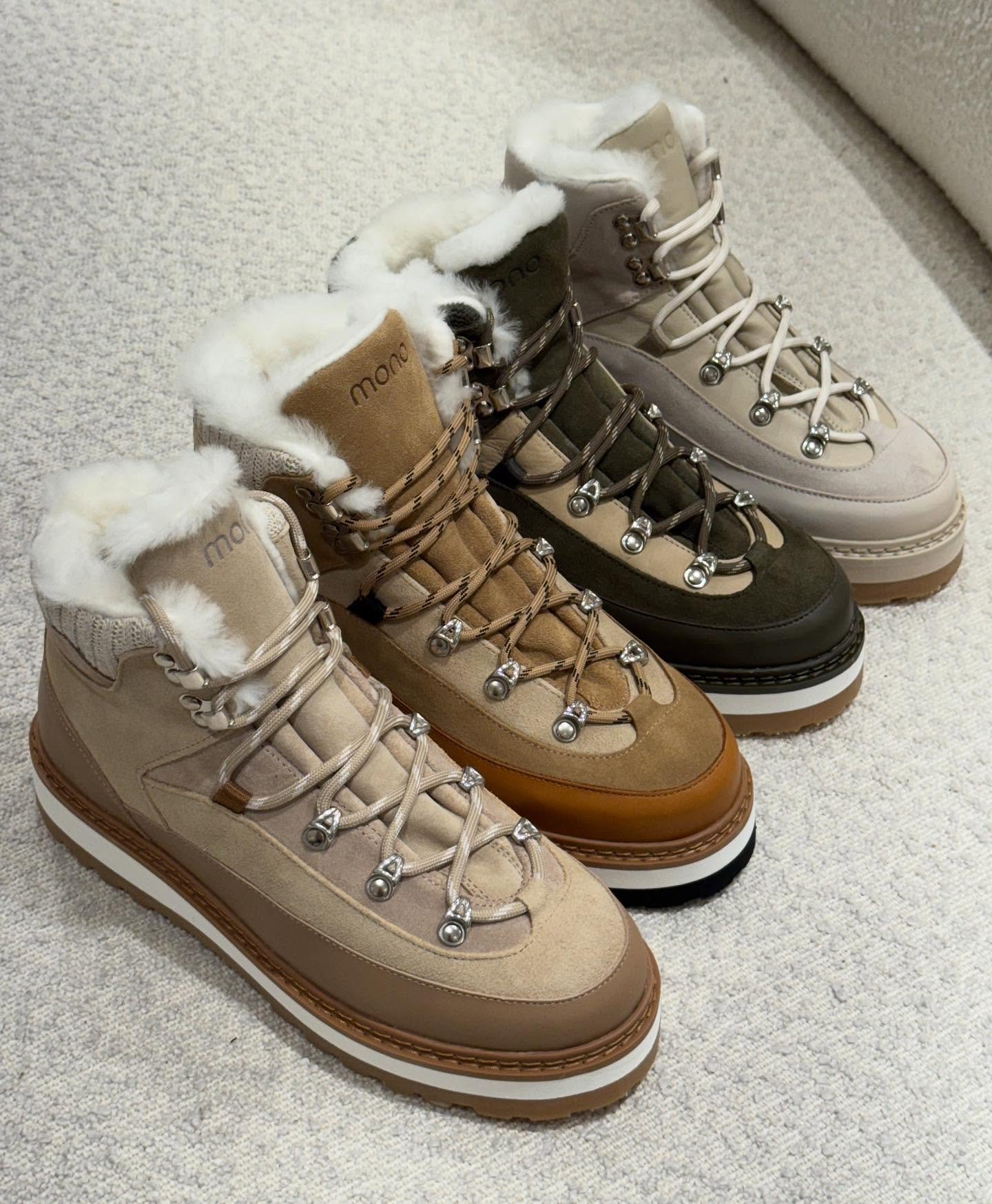 MONO TAG CAP - Hiking boots, laget i premium skinnmaterialer, og med mykt og varmt lammepelsf&ocirc;r. 

Velkommen innom 10-17 i dag.

#monofoo #hikingboots #neozsandefjord