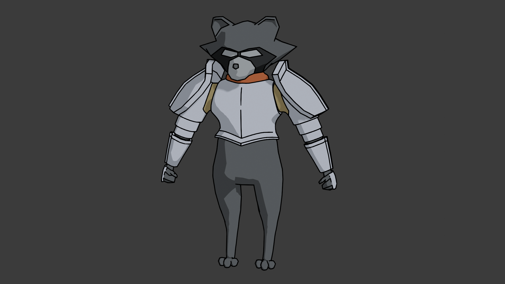 Initial cel shaded concept render