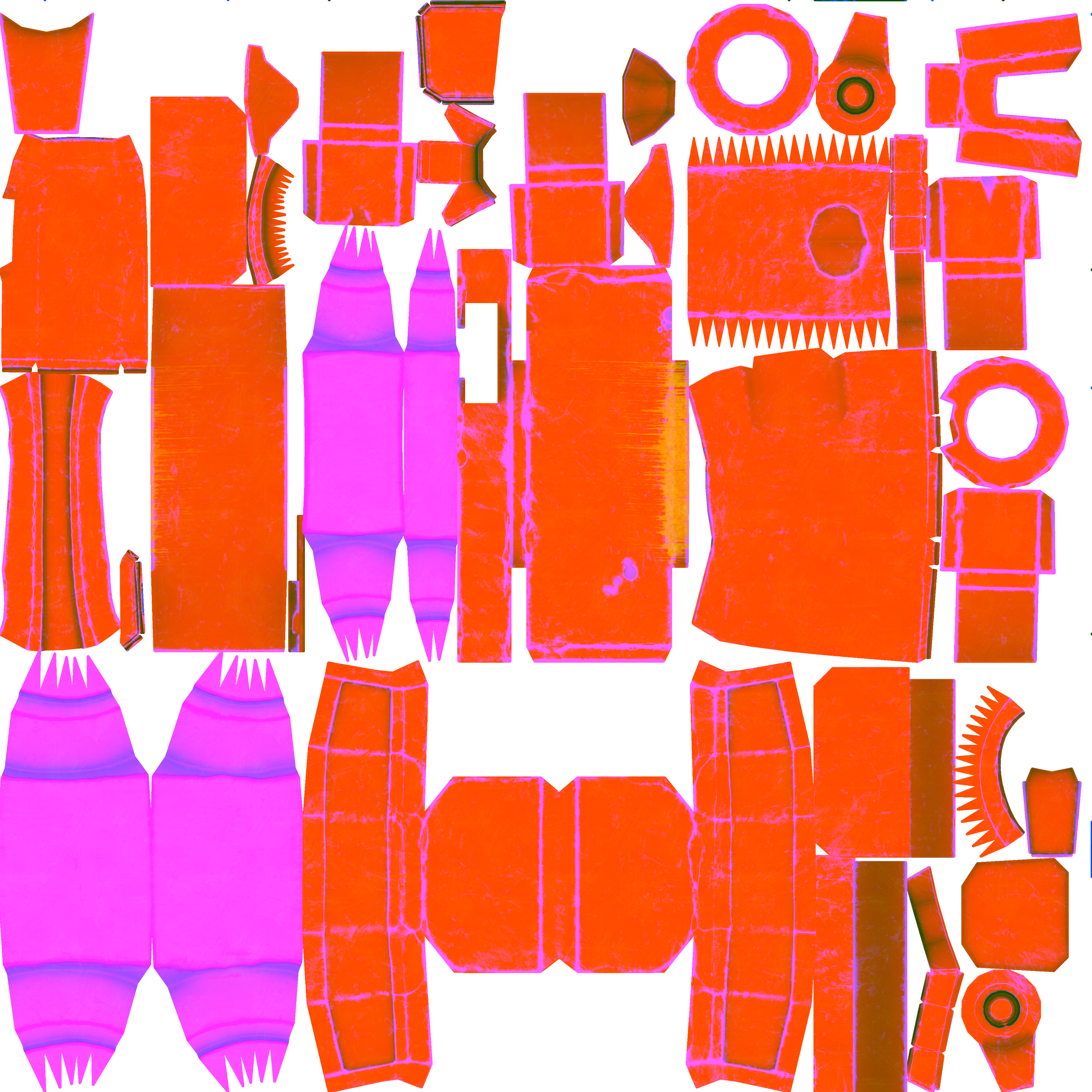Occlusion, Roughness, and Metallic