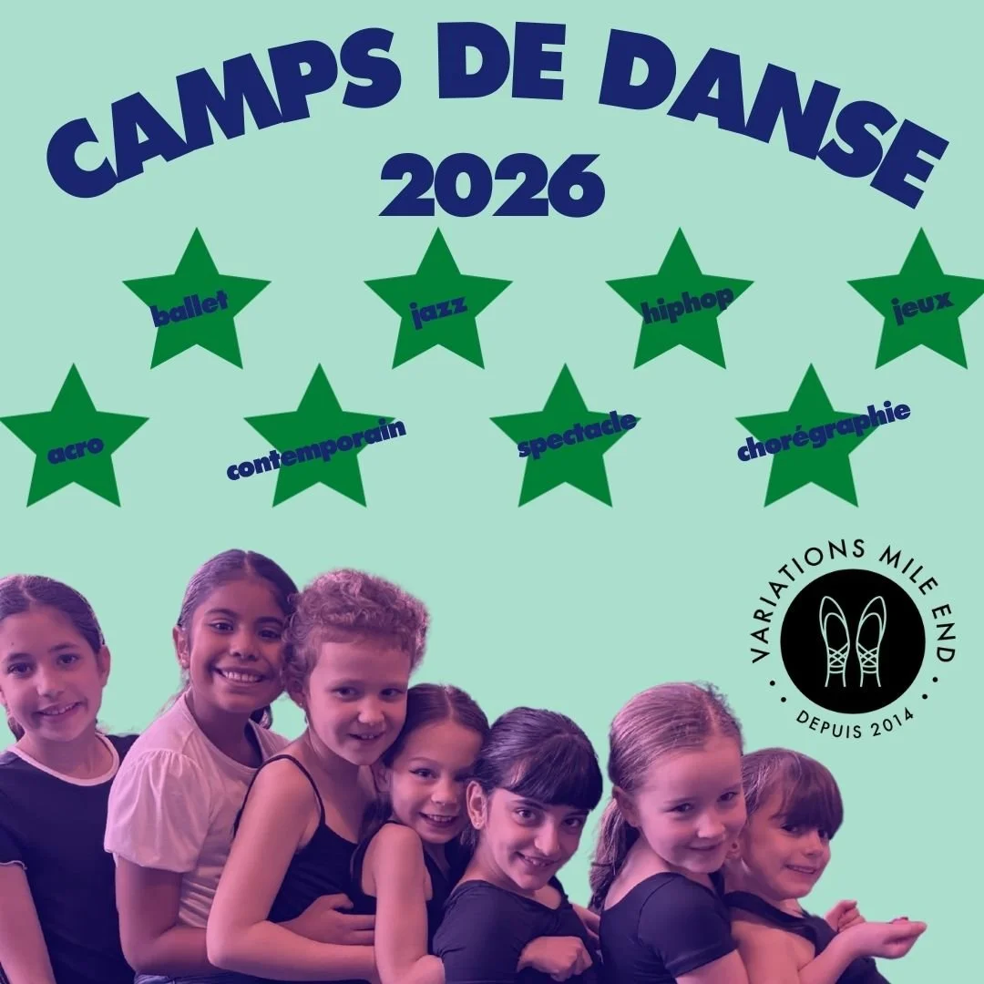 CAMP DE DANSE D'ETE  2026 / 5-12 ANS / 7 heures par jour du lundi - vendredi