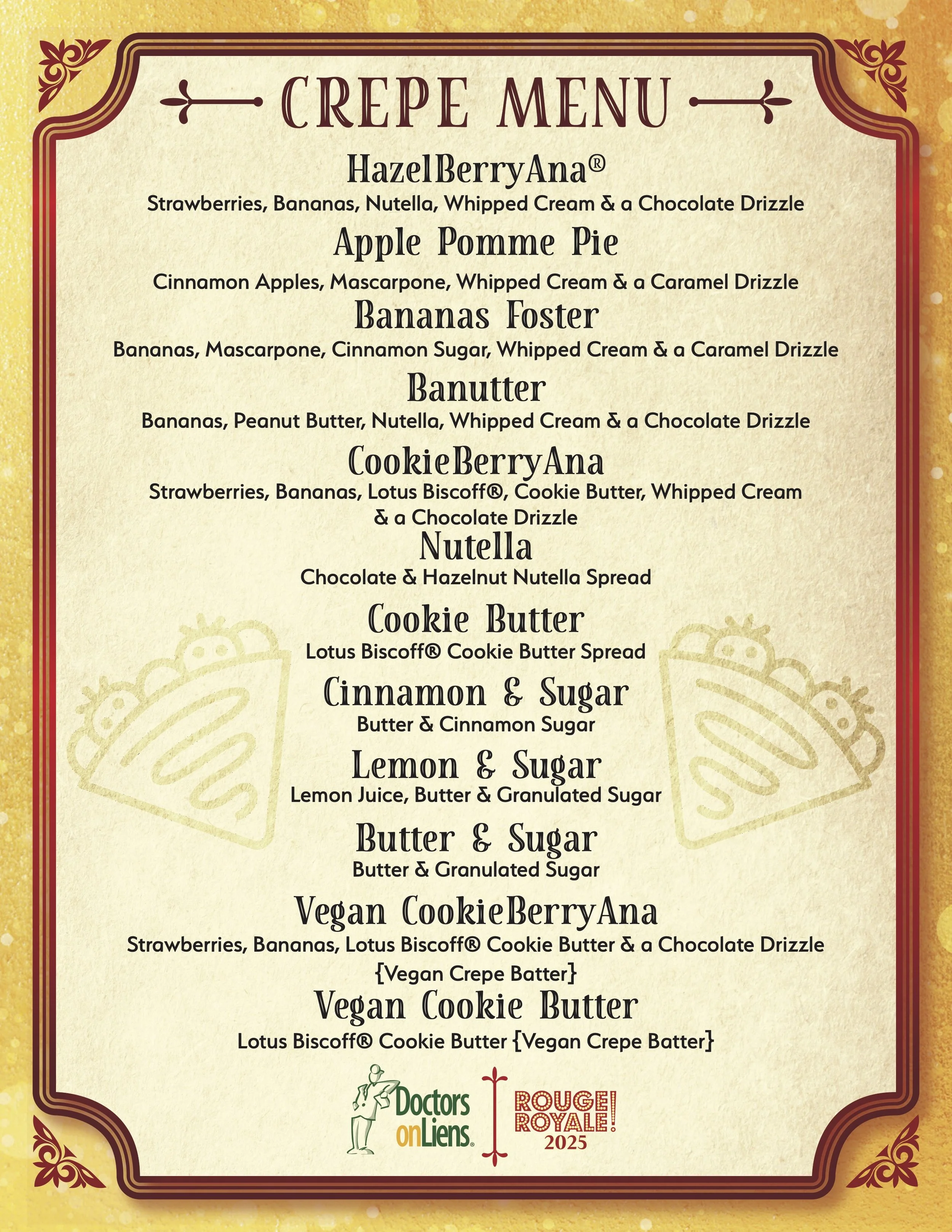 Event Speciality Menu