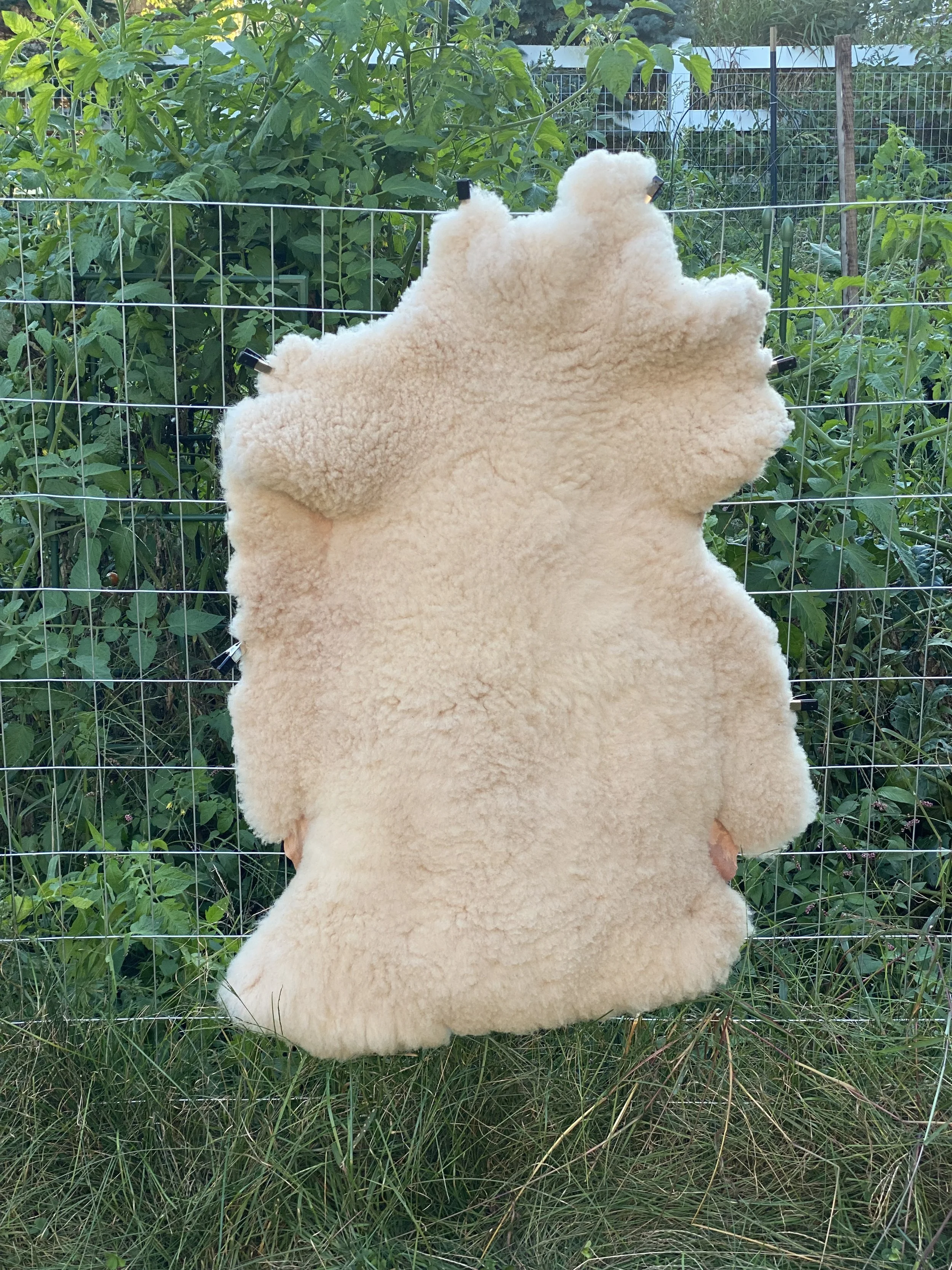 Soft White Bark-tanned Lambskin