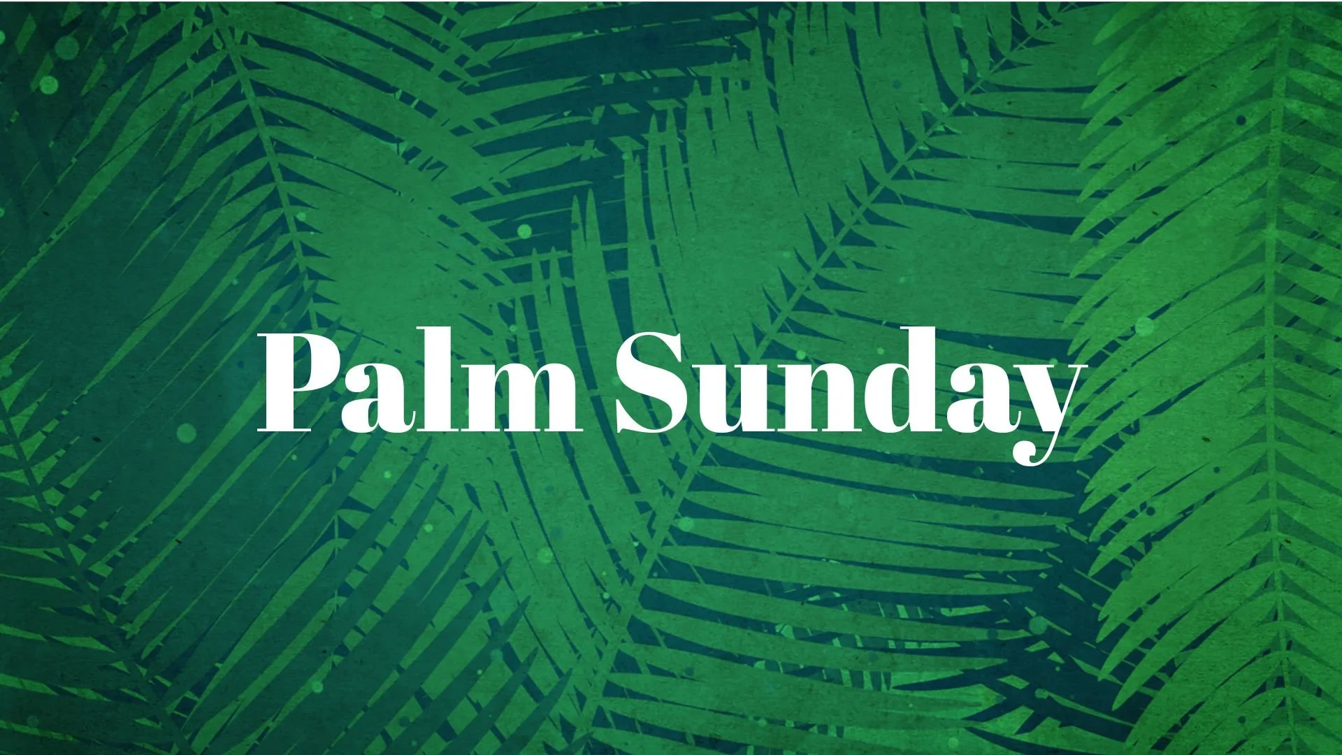 Palm Sunday