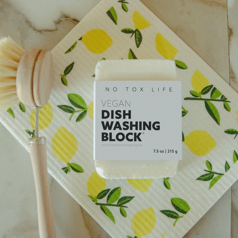 Dish washing block