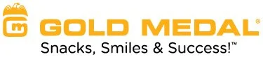 Gold Medal snacks logo with tagline 'Snacks, Smiles & Success!'