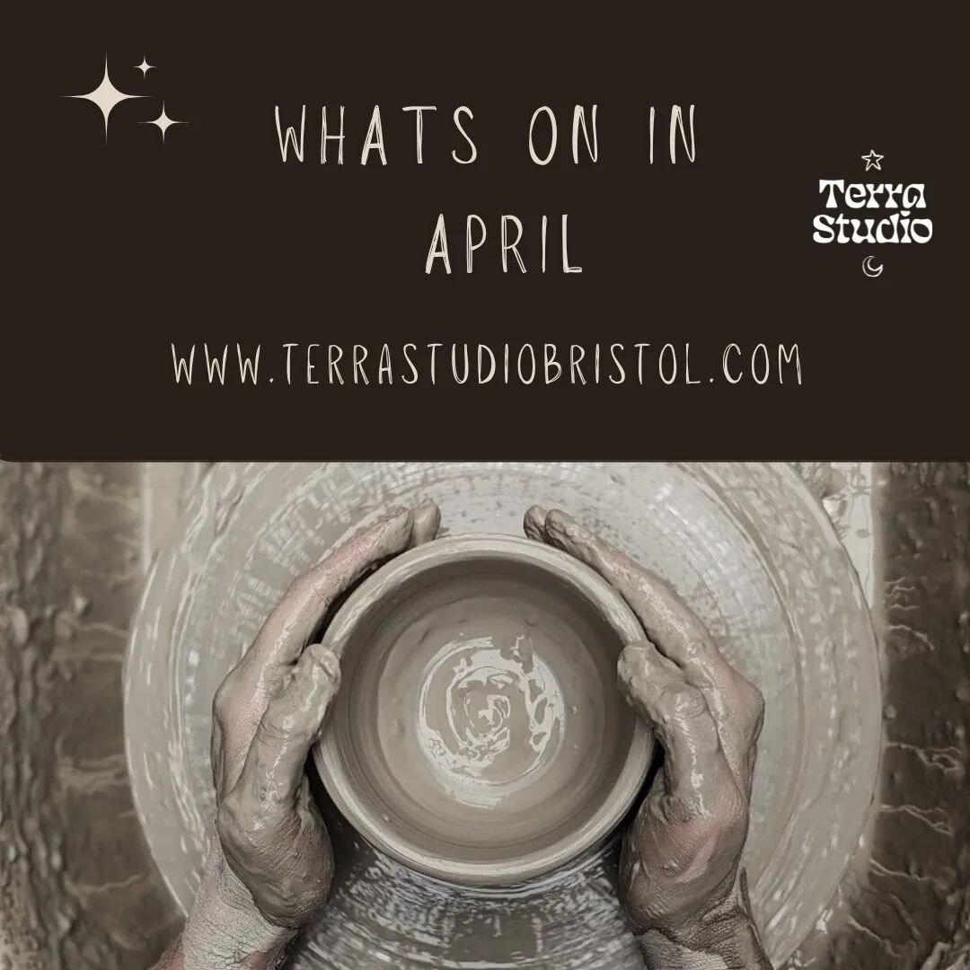 🌟 What's happening in April do you ask? We are based just off Picton street in Montpelier in Bristol. We have some Pottery and Bubbles classes and lots of throwing tasters. Every Wednesday we have self-directed classes for those of you who have dabb
