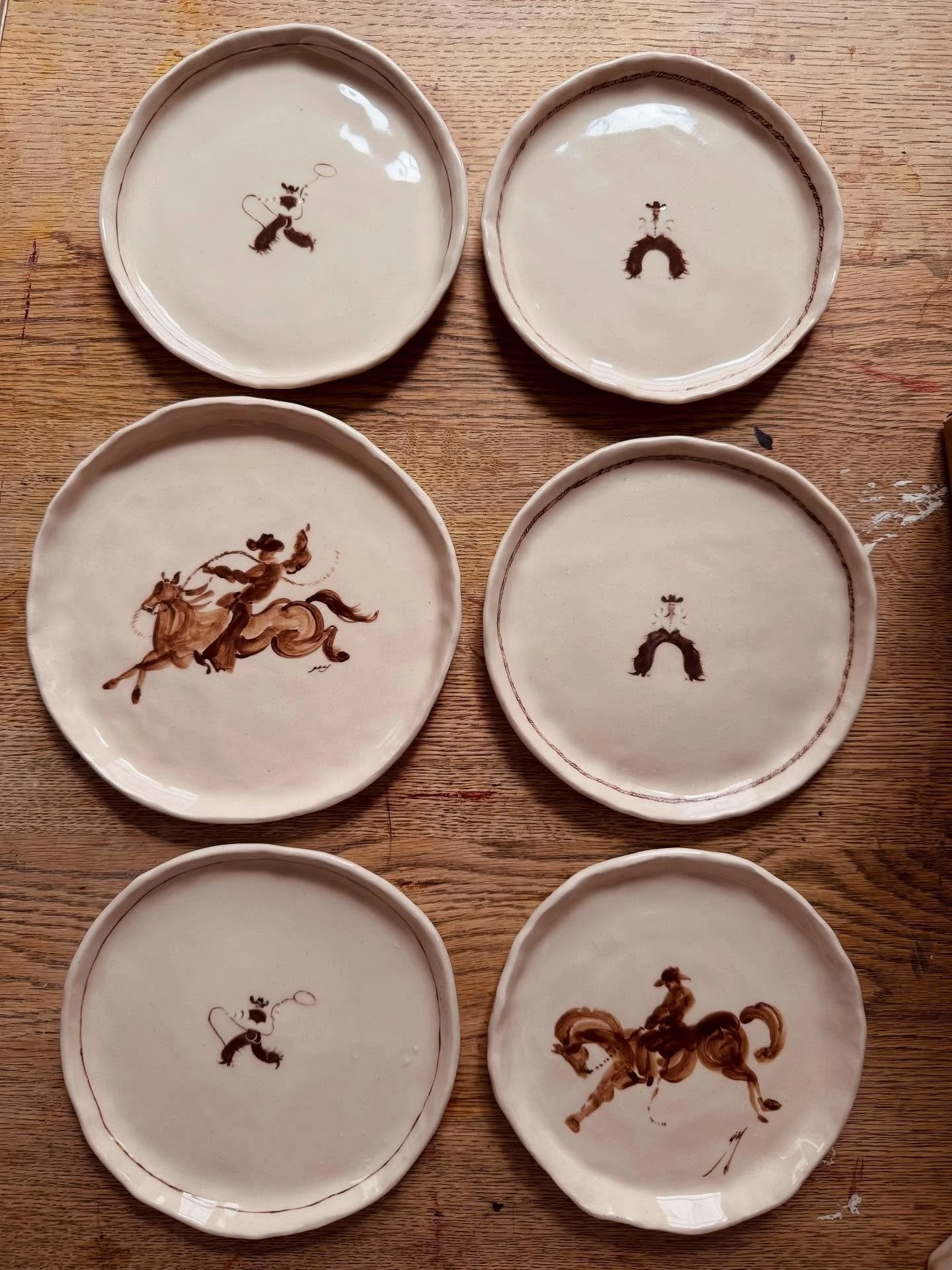 Cowboy Crockery &mdash; Hand-painted Handmade Ceramic Cowboys with A Lot of Charm 🤠 

Just some recent work and pieces sold and available to pre-order or commission. I return to the studio this Tuesday to begin on next production!

#handpainted #han