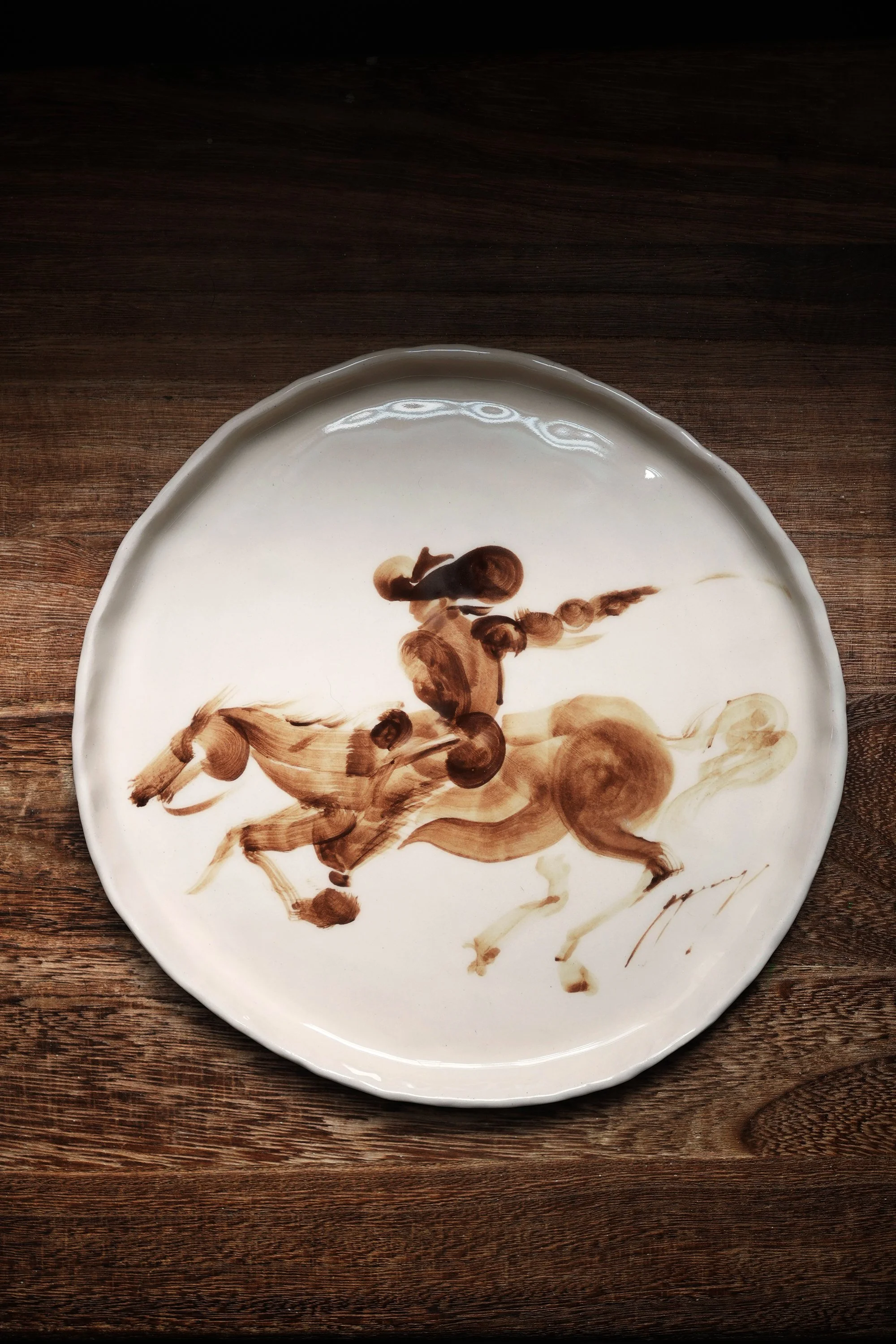 Western Cowboy Frontier – 8.5" Artist Edition Plate