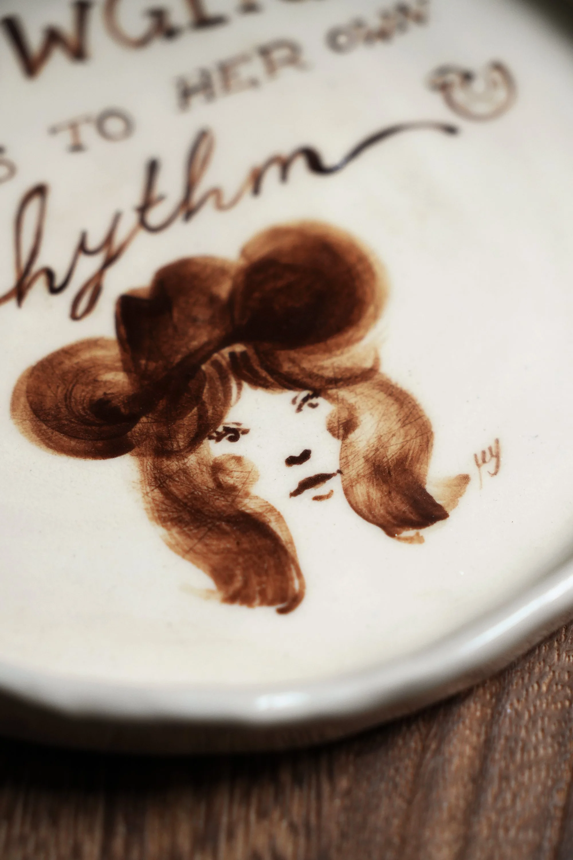 Handpainted Cowgirl Plate by Robyn Yeang.jpg
