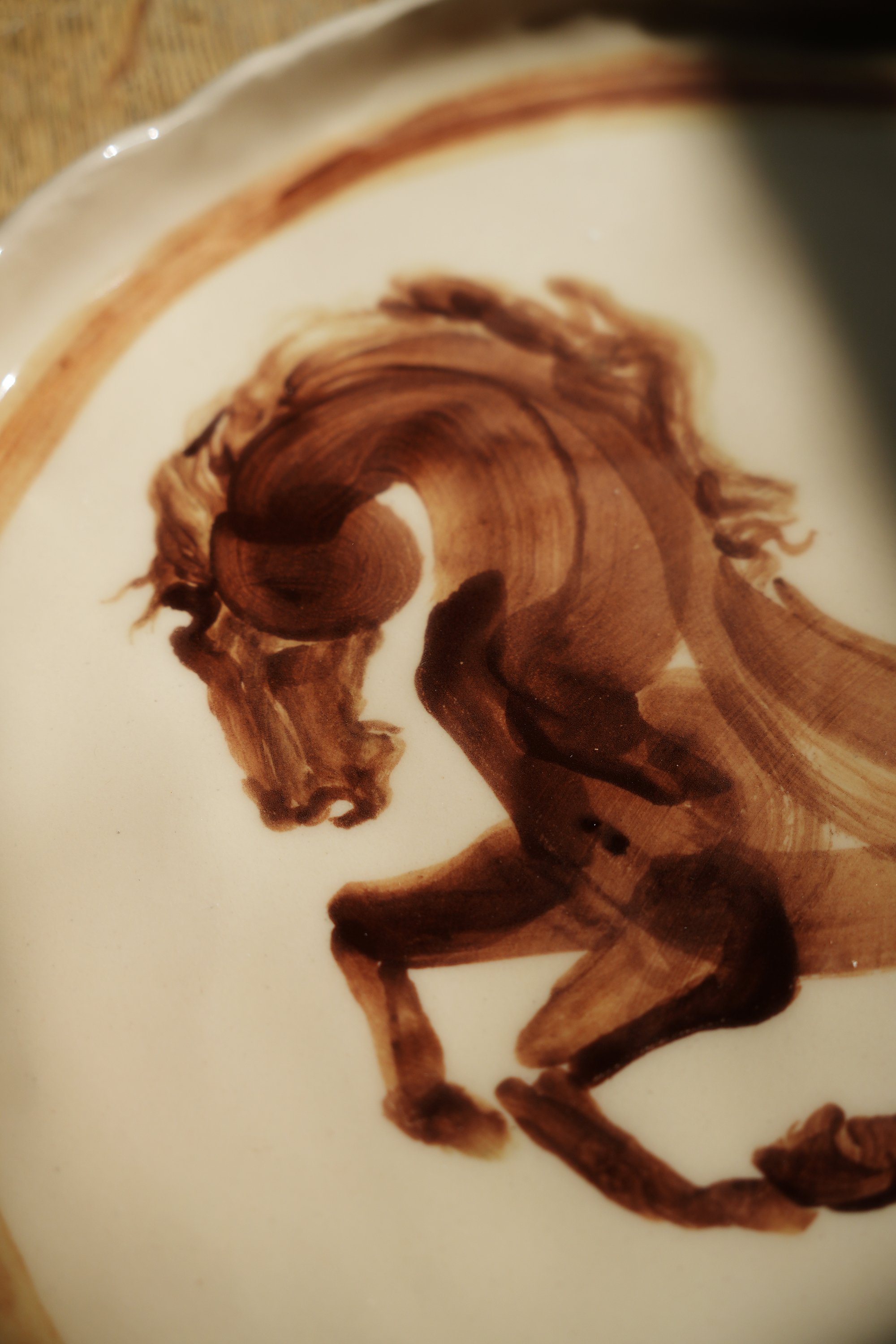 Handpainted Ceramic Horse Rustic Tableware by Curious Common.jpg