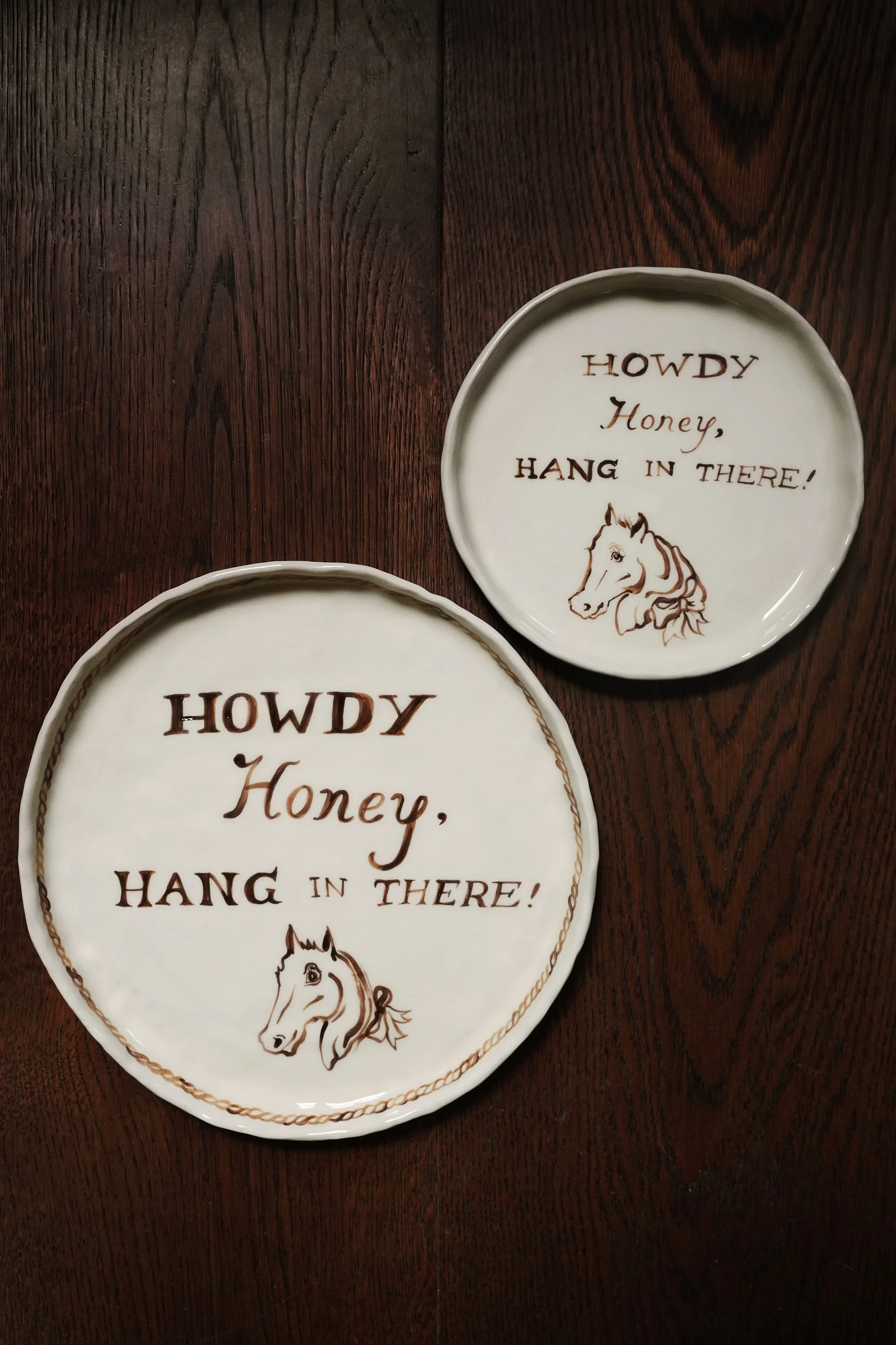 Howdy Honey, Hang In There Plates by Robyn Yeang.jpg