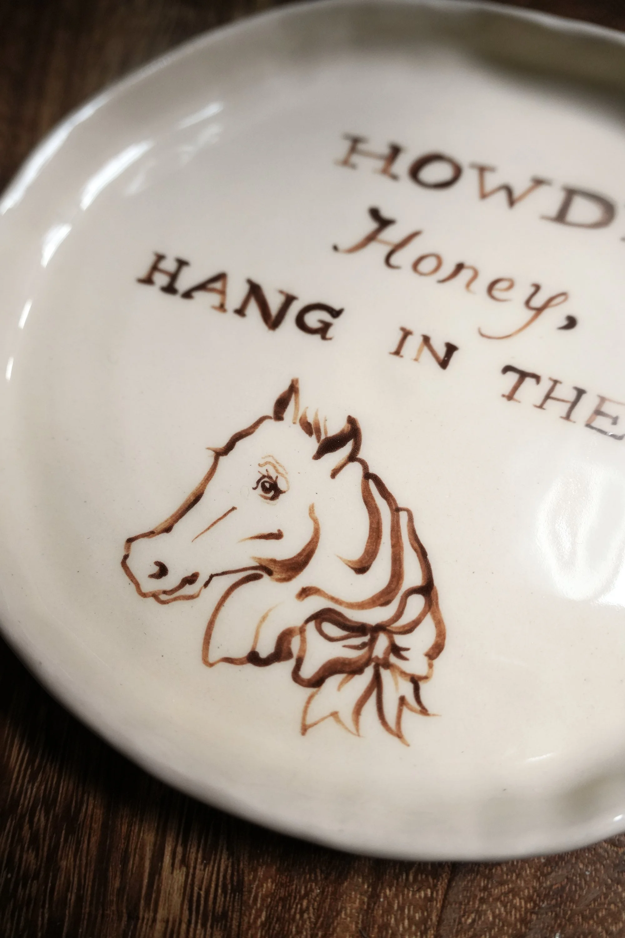 Howdy Honey Horse Plate.jpg