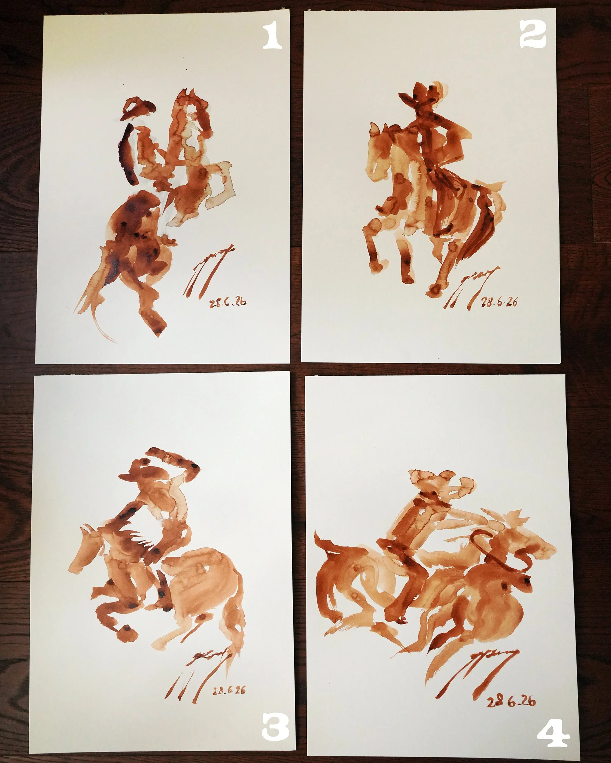 Cowboy Paint Sketches by Robyn Yeang no.jpg