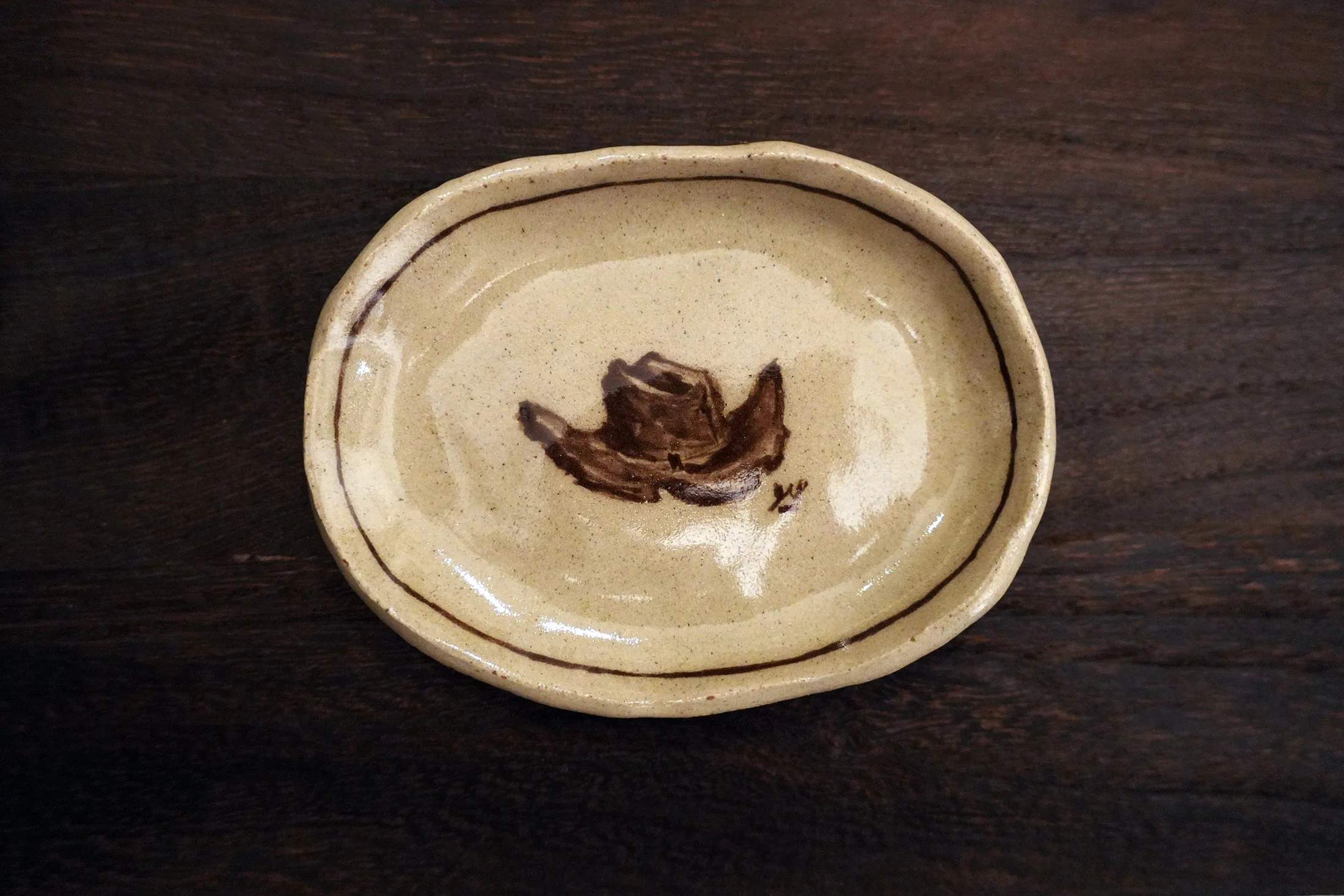 Cowboy Hat Oval Saucer by curiouscommon.jpg