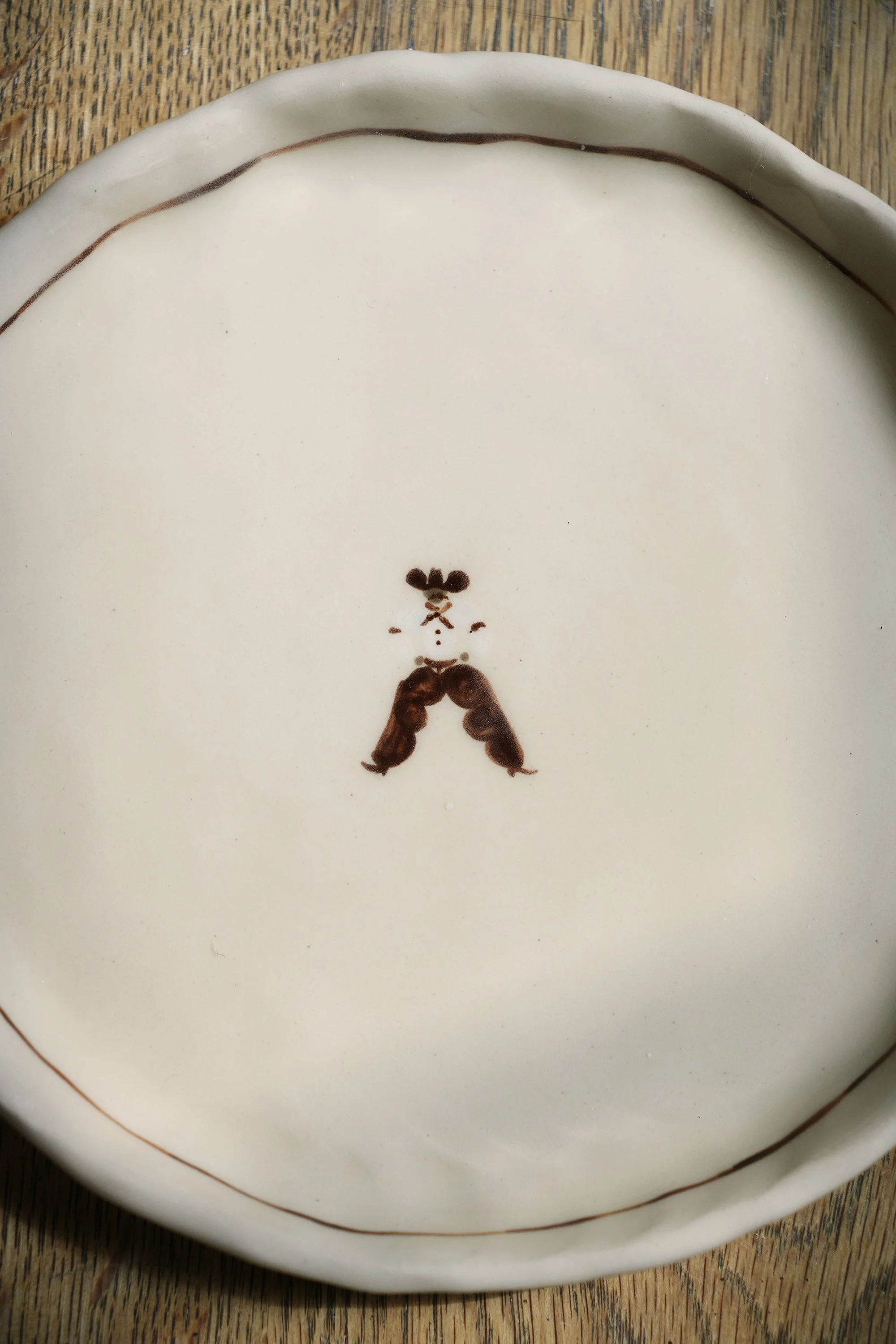Randy Cowboy Ceramic Handmade Handpainted Western Plate.jpg