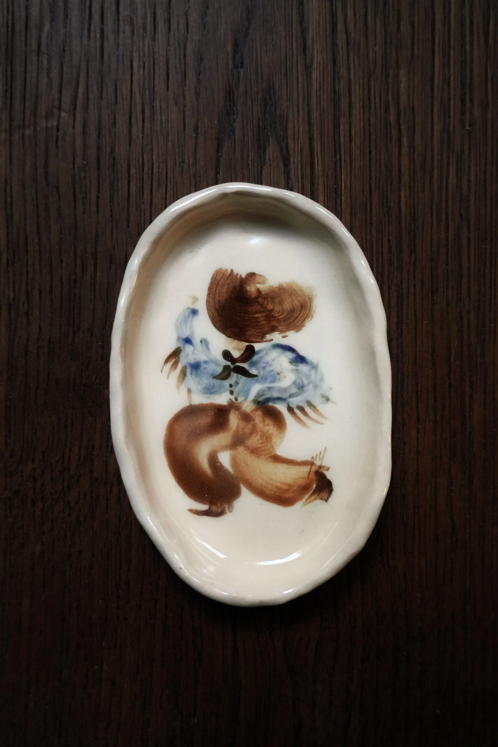 Blue Cowboy Ring Dish