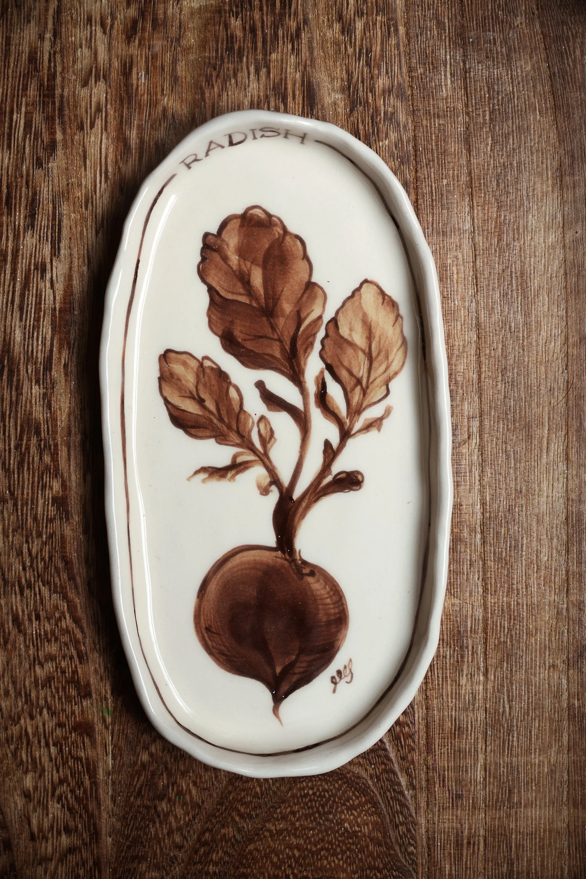 Handpainted Radish Ceramic Dish.jpg