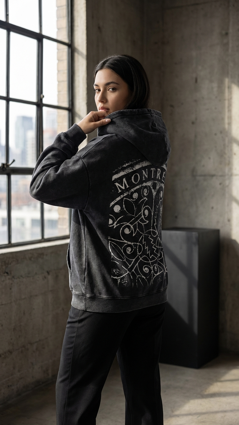 hoodie ville de Montréal - noir