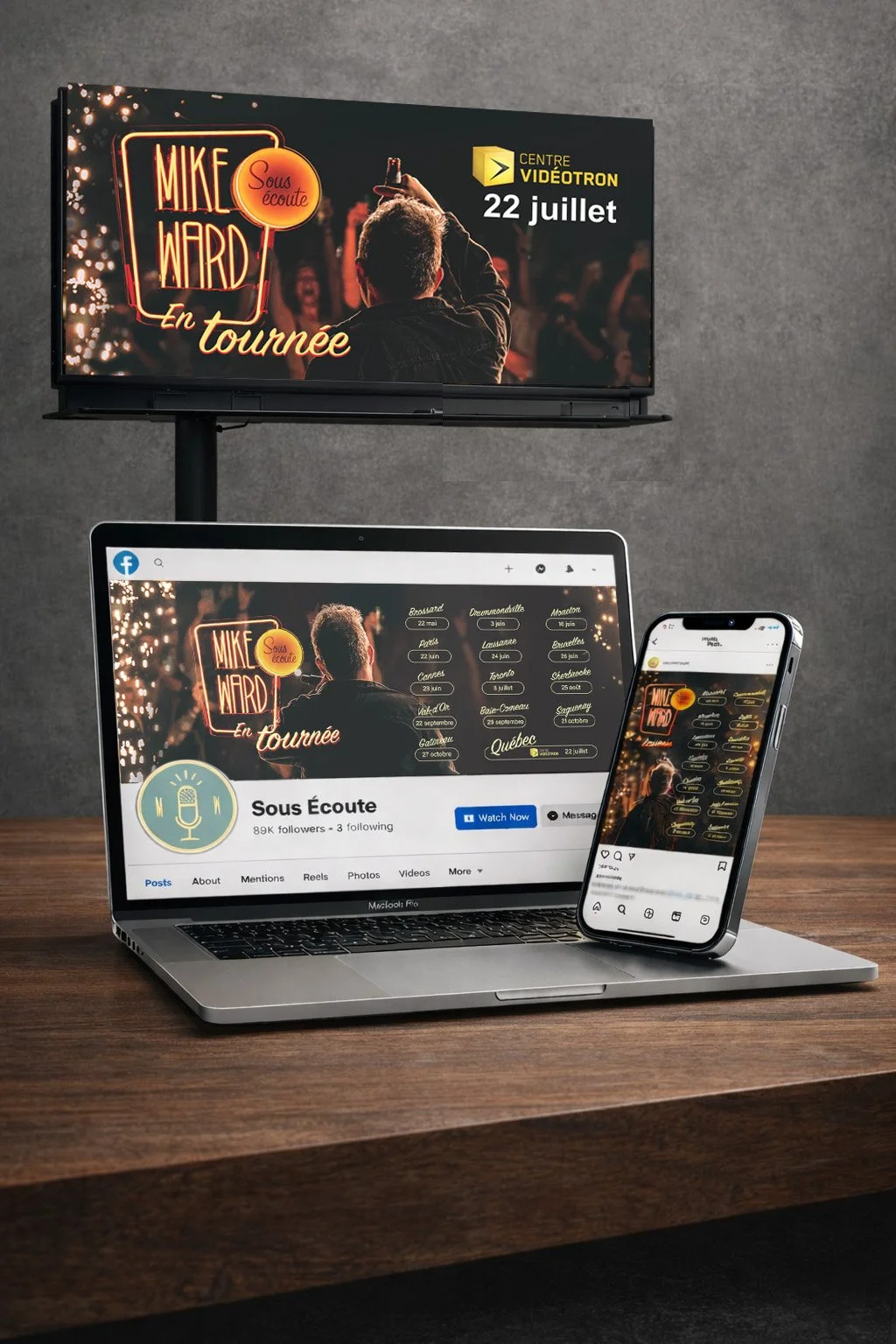 Mike Ward Sous Écoute - En tournée