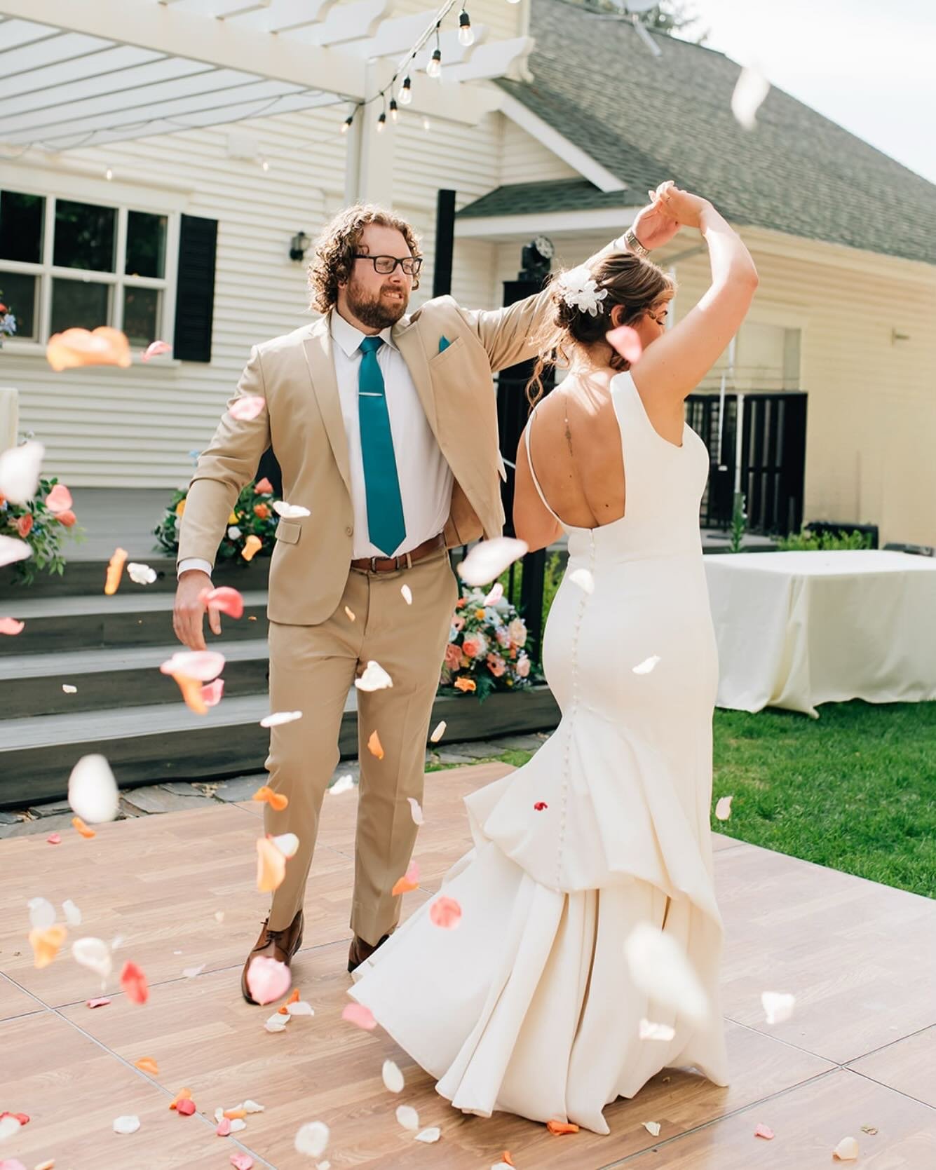 Let&rsquo;s talk about an unsung hero of your wedding day: the bustle on your dress.

A good bustle keeps your train up so you can dance, move, and enjoy the night without tripping into your cake or needing heavy-duty safety pins during dinner (altho