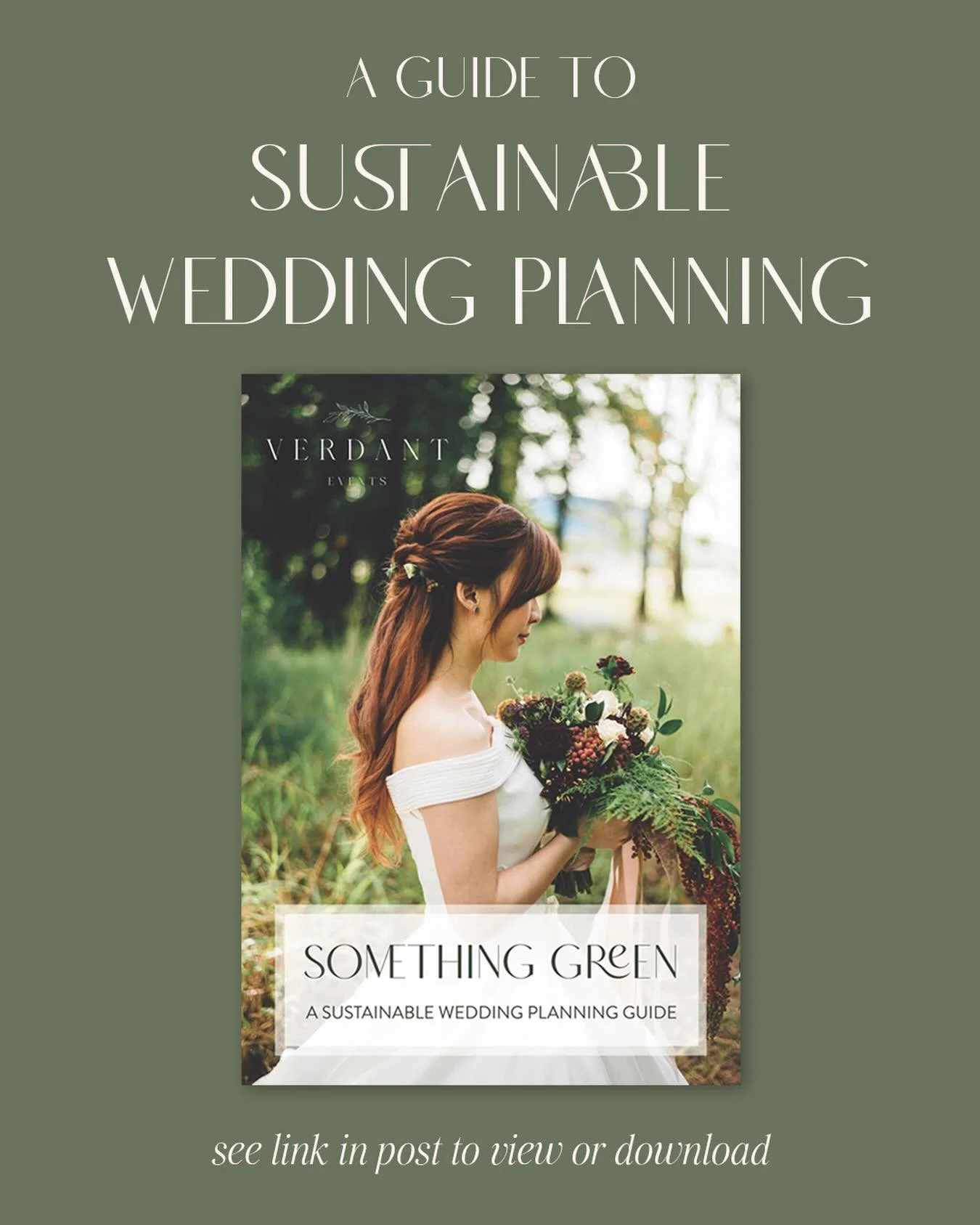 Just a friendly little Earth Day reminder that planning a more sustainable wedding doesn&rsquo;t have to be complicated 🫶🏼

Check out Something Green, my free sustainable wedding planning guide. Link in bio!

#sustainablewedding #sustainablewedding