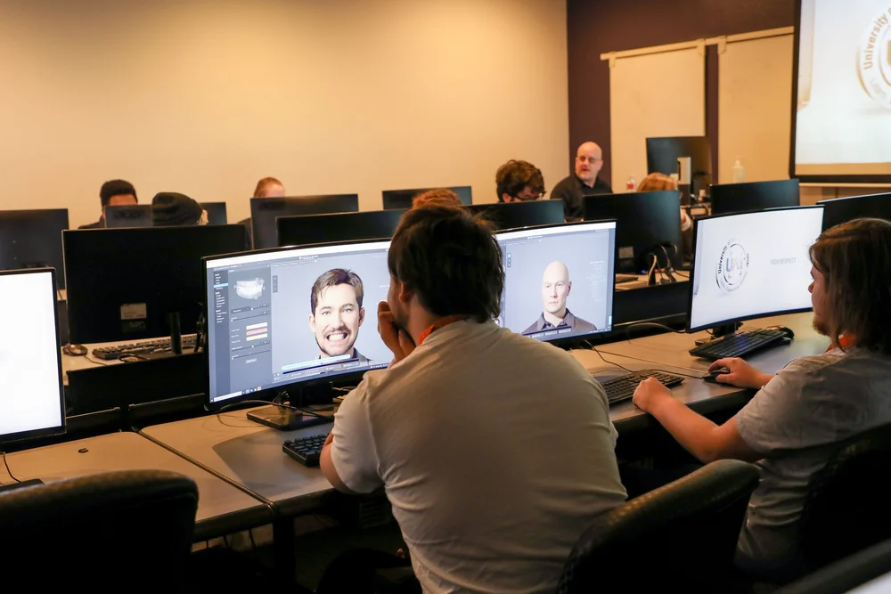 Digital Lab with computer workstations