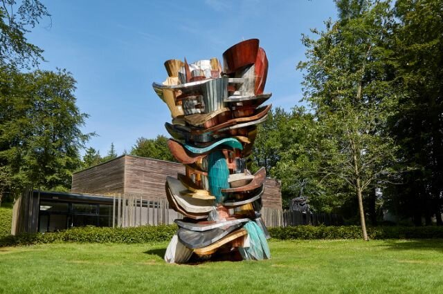 Wang Yuyang, Identity, 2016, Brass, Red copper, Cast iron, Stainless steel, Concrete, Marble, Fiberglass, 580 x 600 x 560 cm