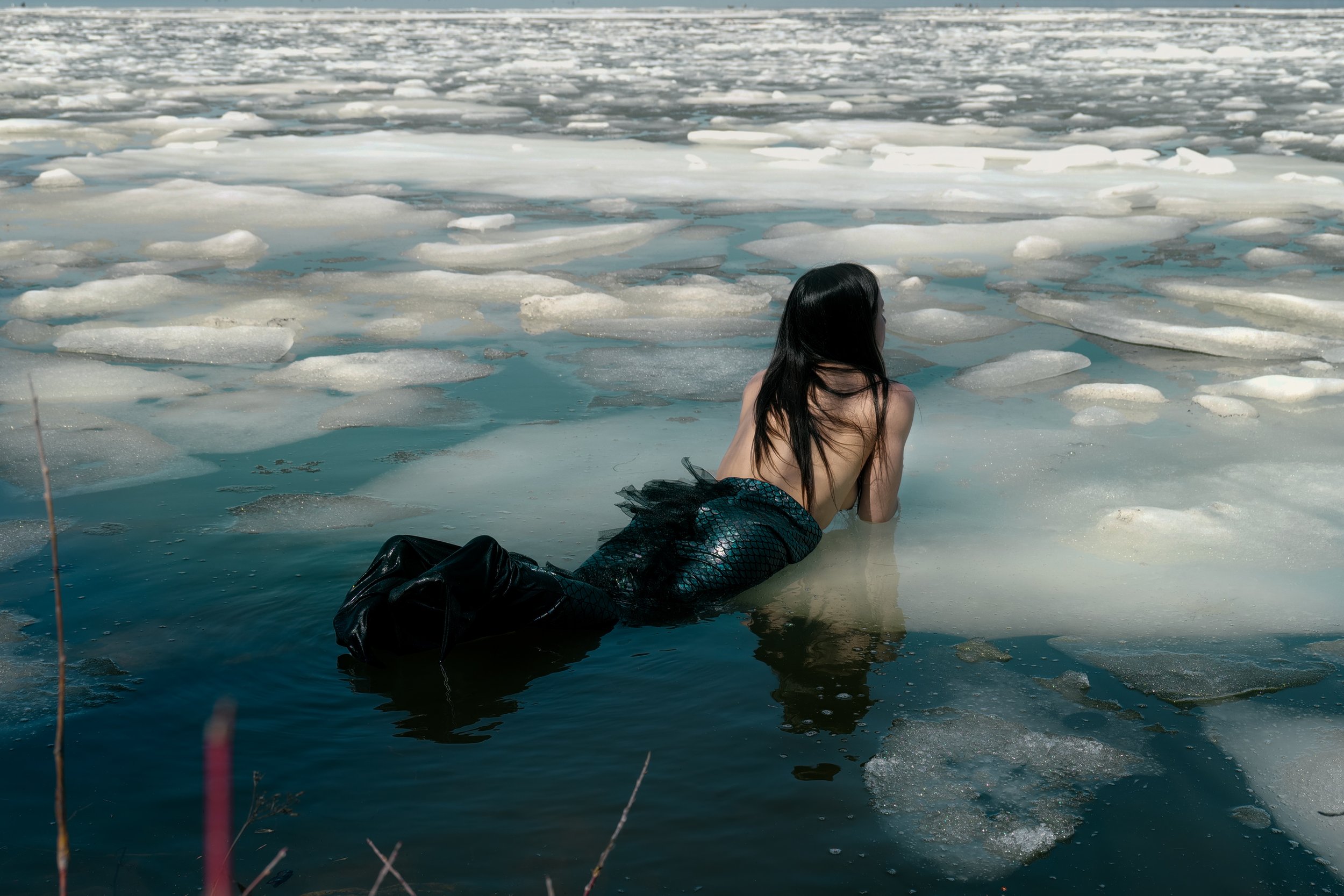Katherine Takpannie, Sedna | ᓴᓐᓇ #22 (2023), Archival pigment ink print, 40” x 58”