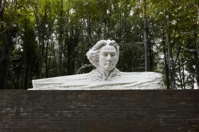 Song Ta, Why do they never take colour photos?, 2016, Fibreglass, Limewash, 780 x 400 x 320 cm