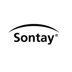 Sontay logo on a black background.