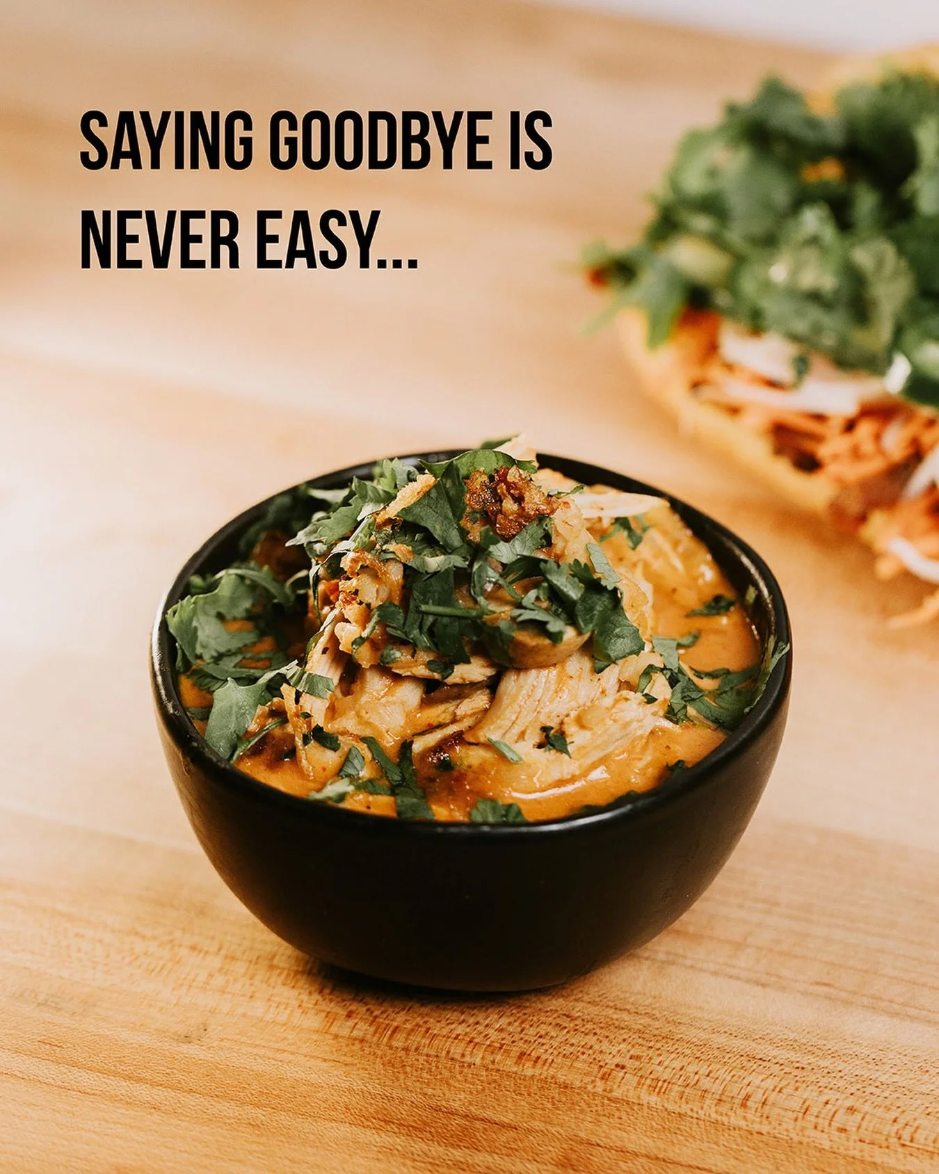 It&rsquo;s time to face the bottom of the bowl&hellip;Our guest favorite Thai Chicken and Rice Soup is on its way out to make room for new seasonal flavors.

If you&rsquo;ve been living for that creamy, coconutty, and curry goodness, this is your sig