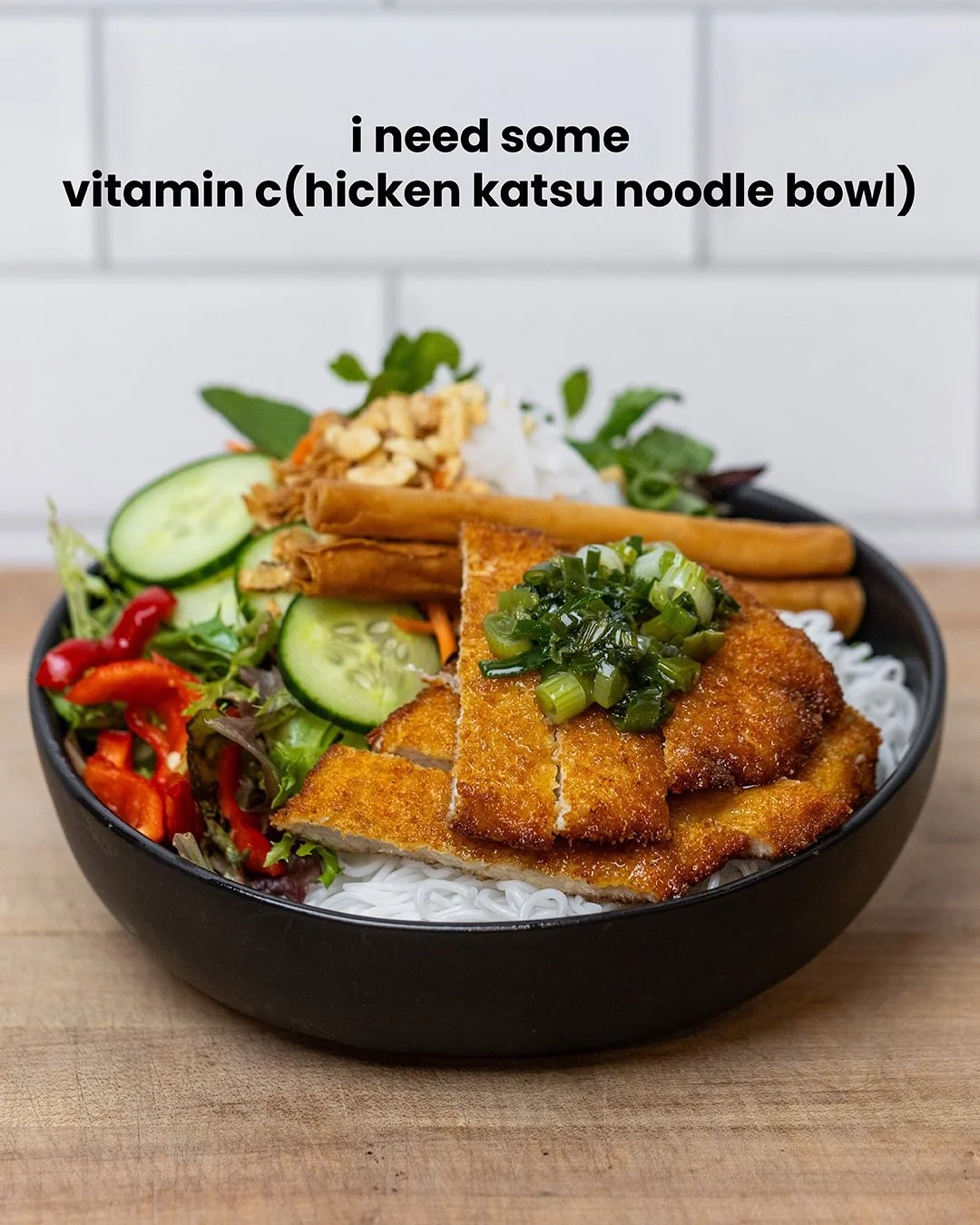 Don&rsquo;t forget to take your daily vitamins!

#buddhabowlsandrolls #chickenkatsu #noodlebowl #sugarcanejuice #brisketfriedrice