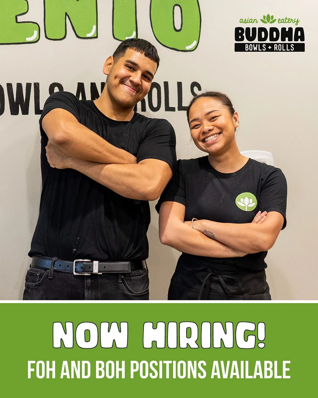 We&rsquo;re hiring team members for our new East Sac location opening this fall!

Ways you can apply:
💻 On our website at buddhabowlsandrolls.com/careers
👩🏻&zwj;💻 On Indeed
📧 Email eat@buddhabowlsandrolls.com with your resume and availability
🚶