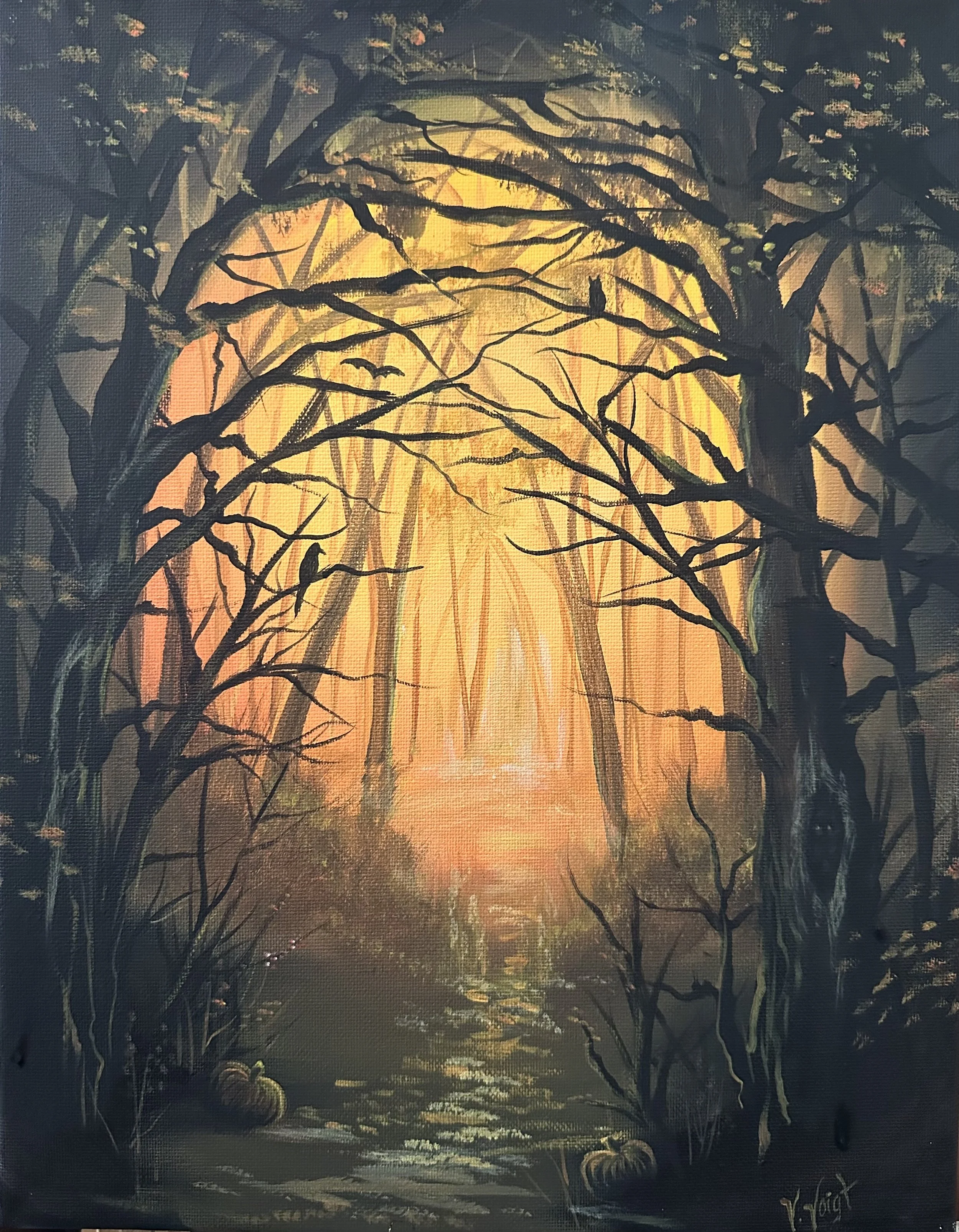 Acrylic Painting Class: "Nightfall"