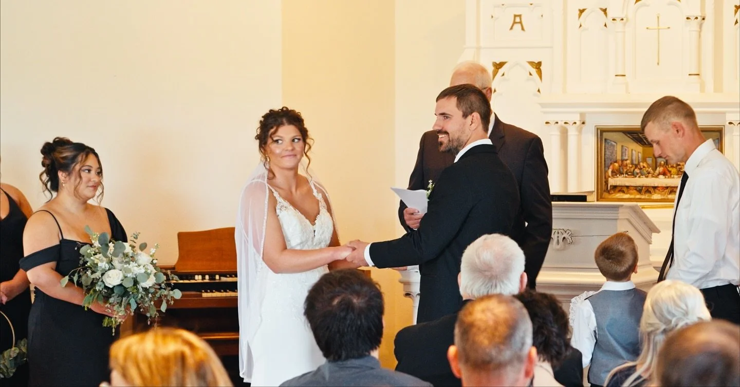 Some stills from Brook and Derik&rsquo;s ceremony!! 🎥 
.
.
.
#foxbrushfilms #videographerlife #wedding #weddingfilm #weddingplanning #nebraskawedding #nebraskabride #brideandgroom #lovestory #filmmaker
