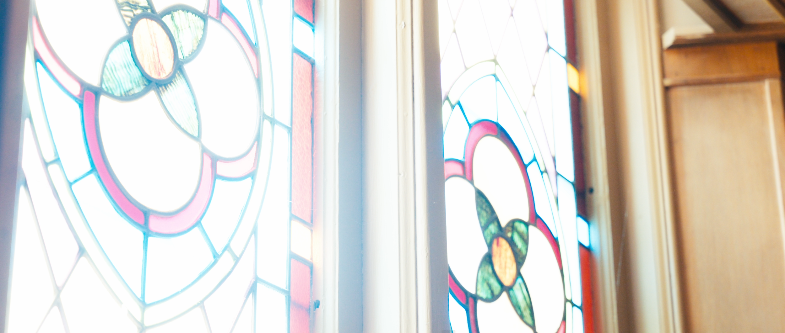 Stained Glass Windows Inside Sacred Heart Catholic Church Norfolk