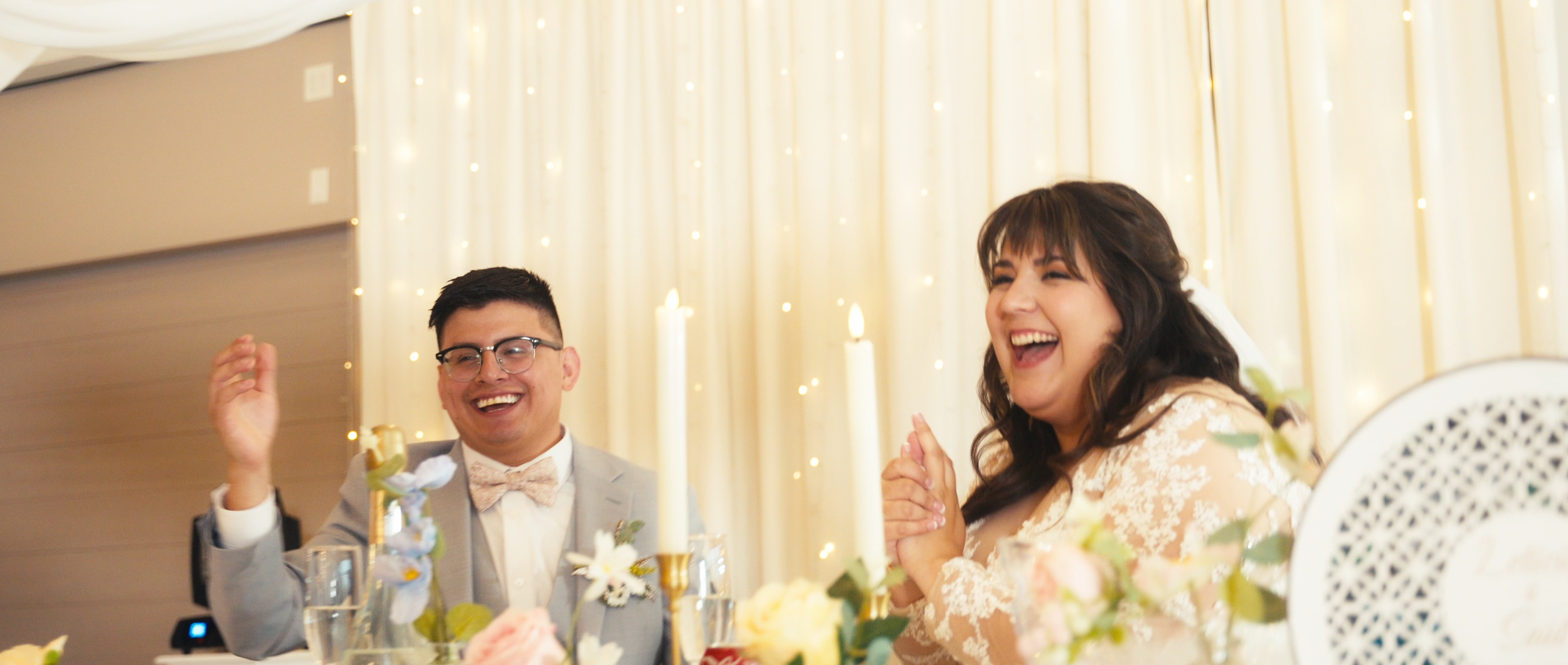 Head table laughter moment