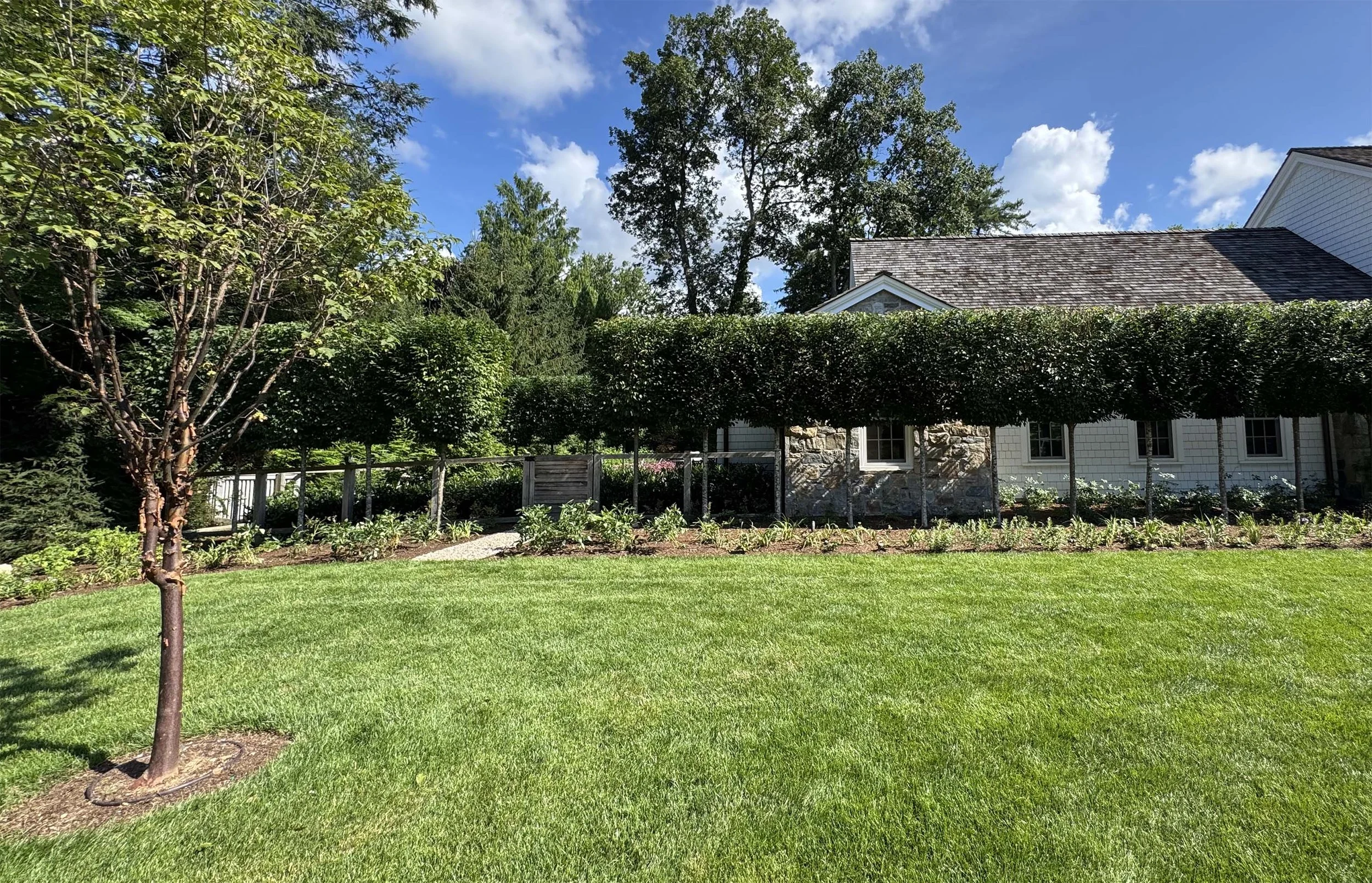 Estate landscape; Greenwich, Connecticut (with Lindsay Burn Landscape Design)