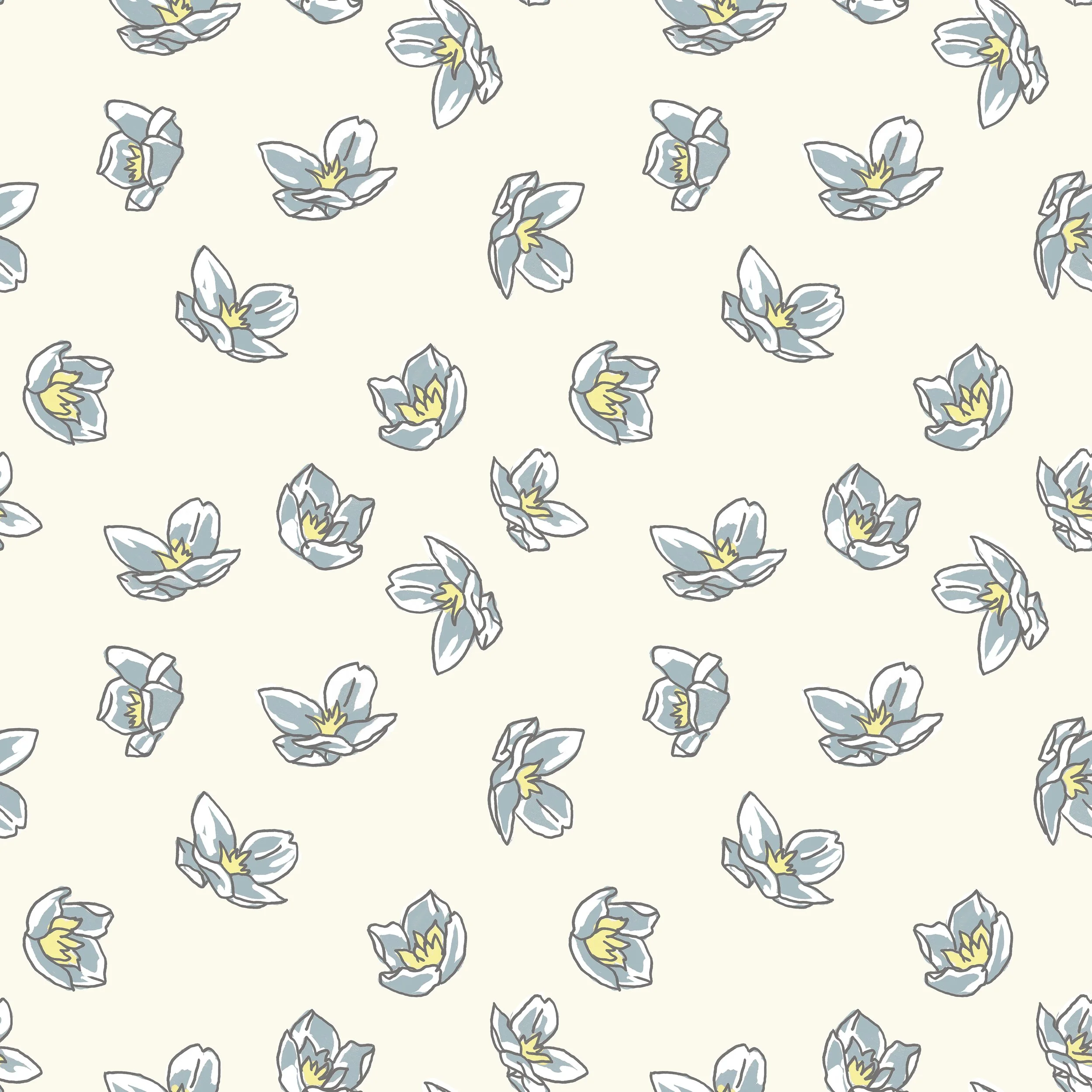 snail flowers outline cblueopy 2.jpg